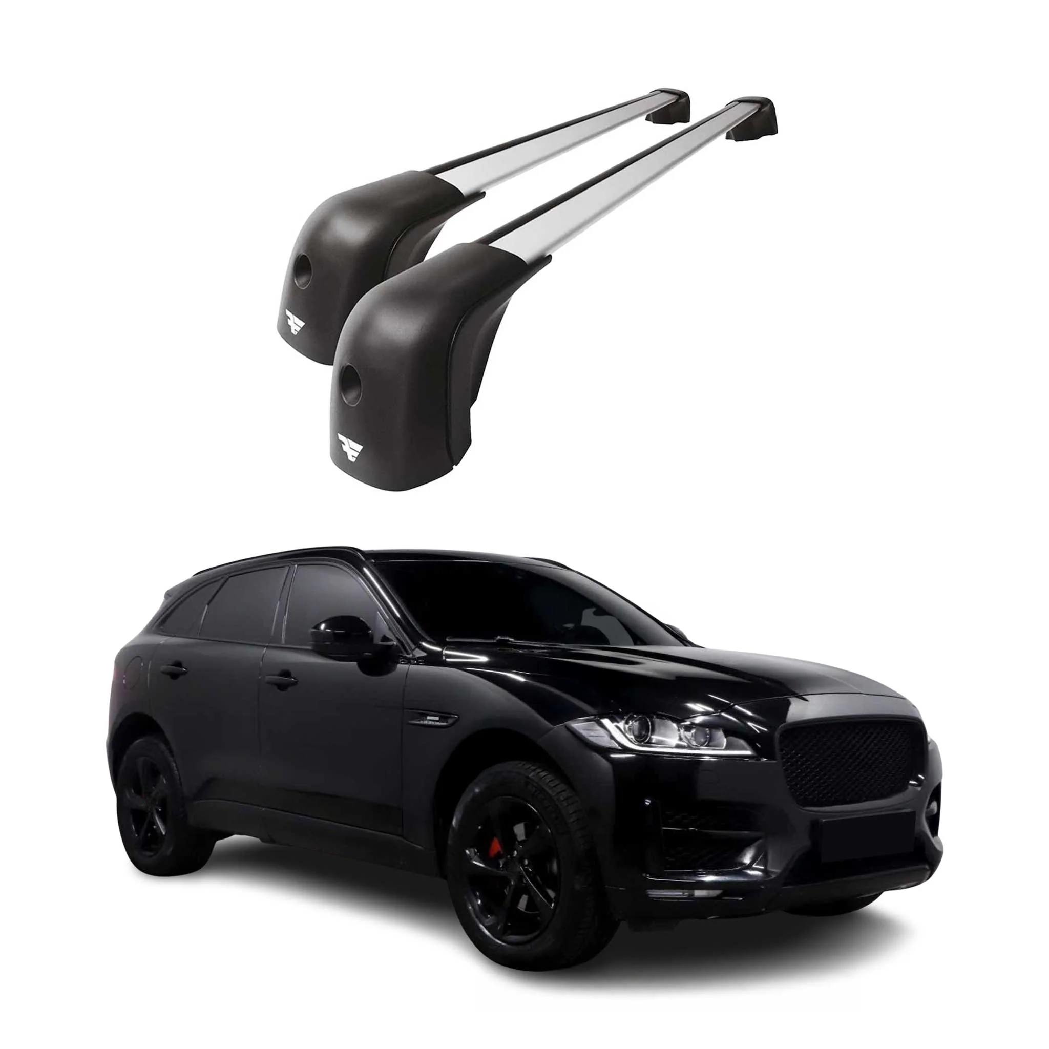 2017-2026 Jaguar F-Pace Roof Racks Cross Bars Silver