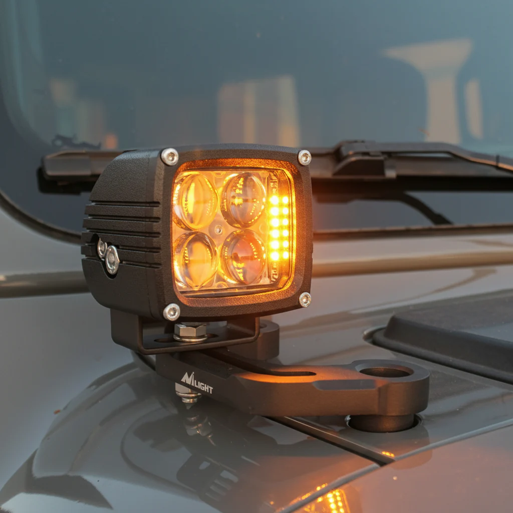 2017+ Jeep Wrangler (JL) Hood Mount/Ditch Lights - Image 2
