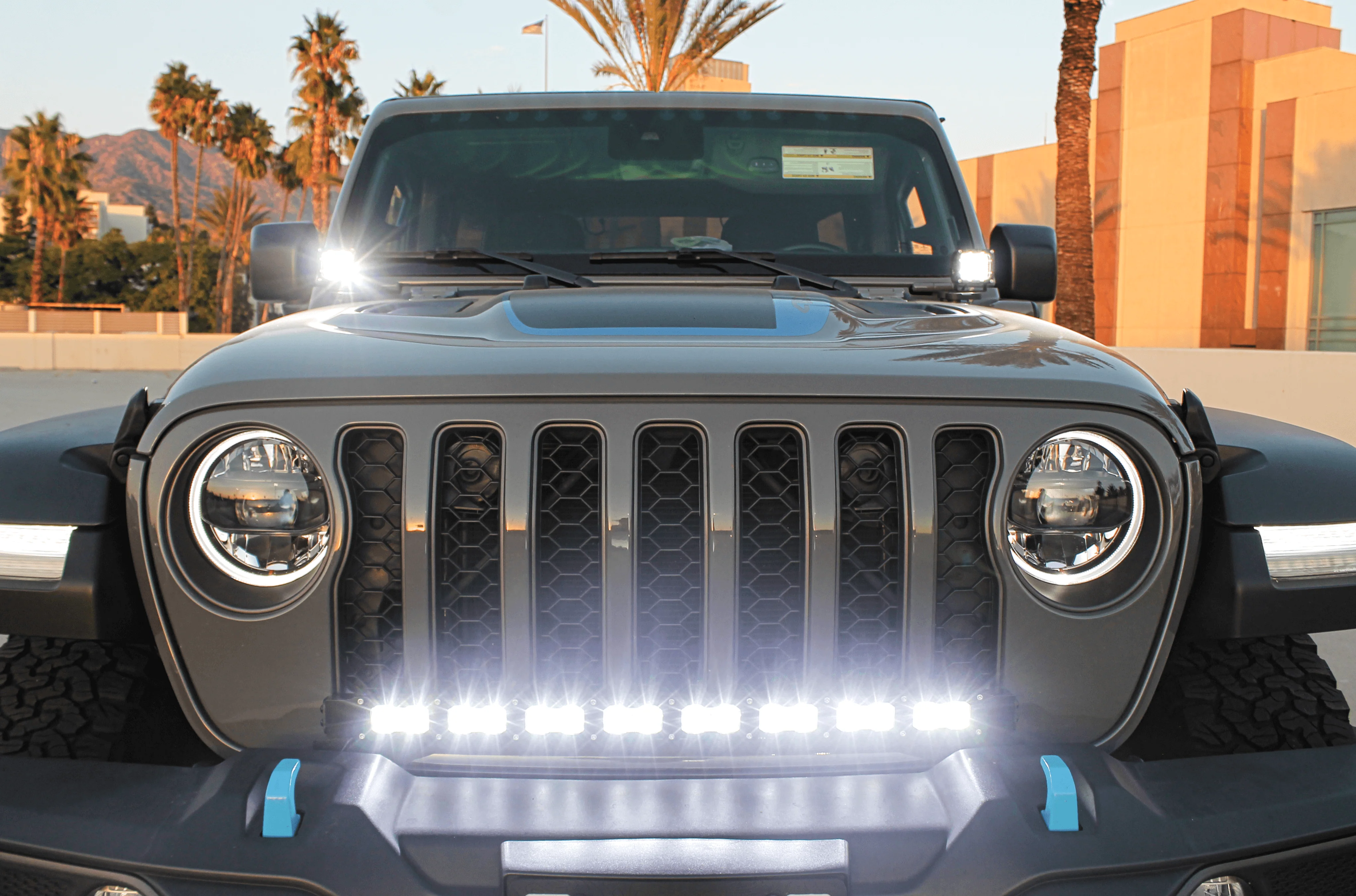 2017+ Jeep Wrangler (JL) Hood Mount/Ditch Lights - Image 4