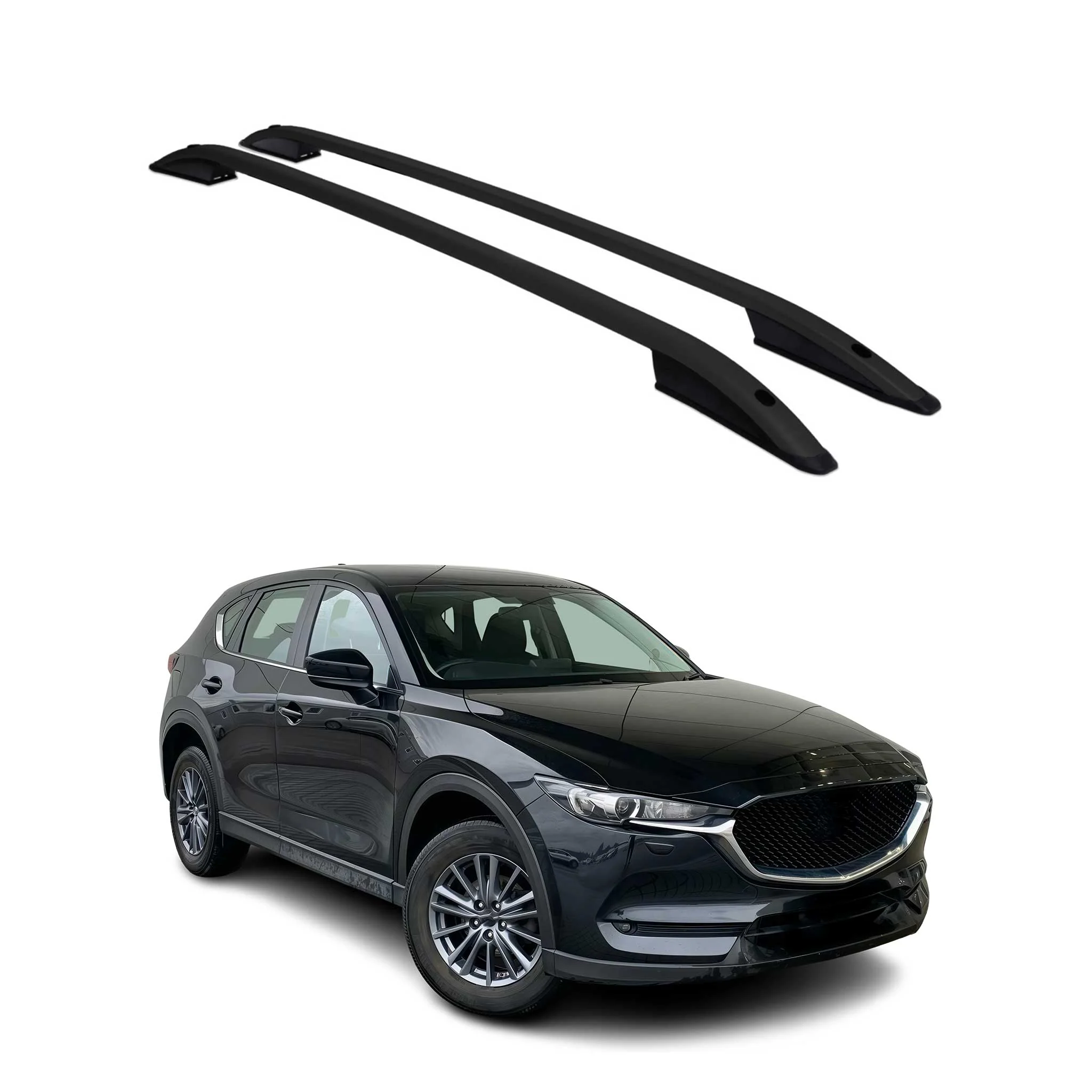 2017-2025 Mazda CX-5 2.gen Roof Rack Rails Side Rails Black