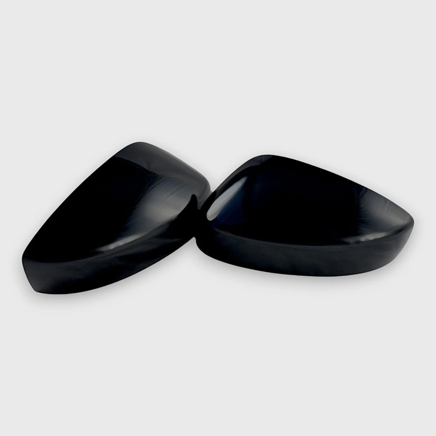 2017-2025 Mazda CX-5 Mirror Cover Caps Gloss Black 2Pcs ABS Plastic - Image 2