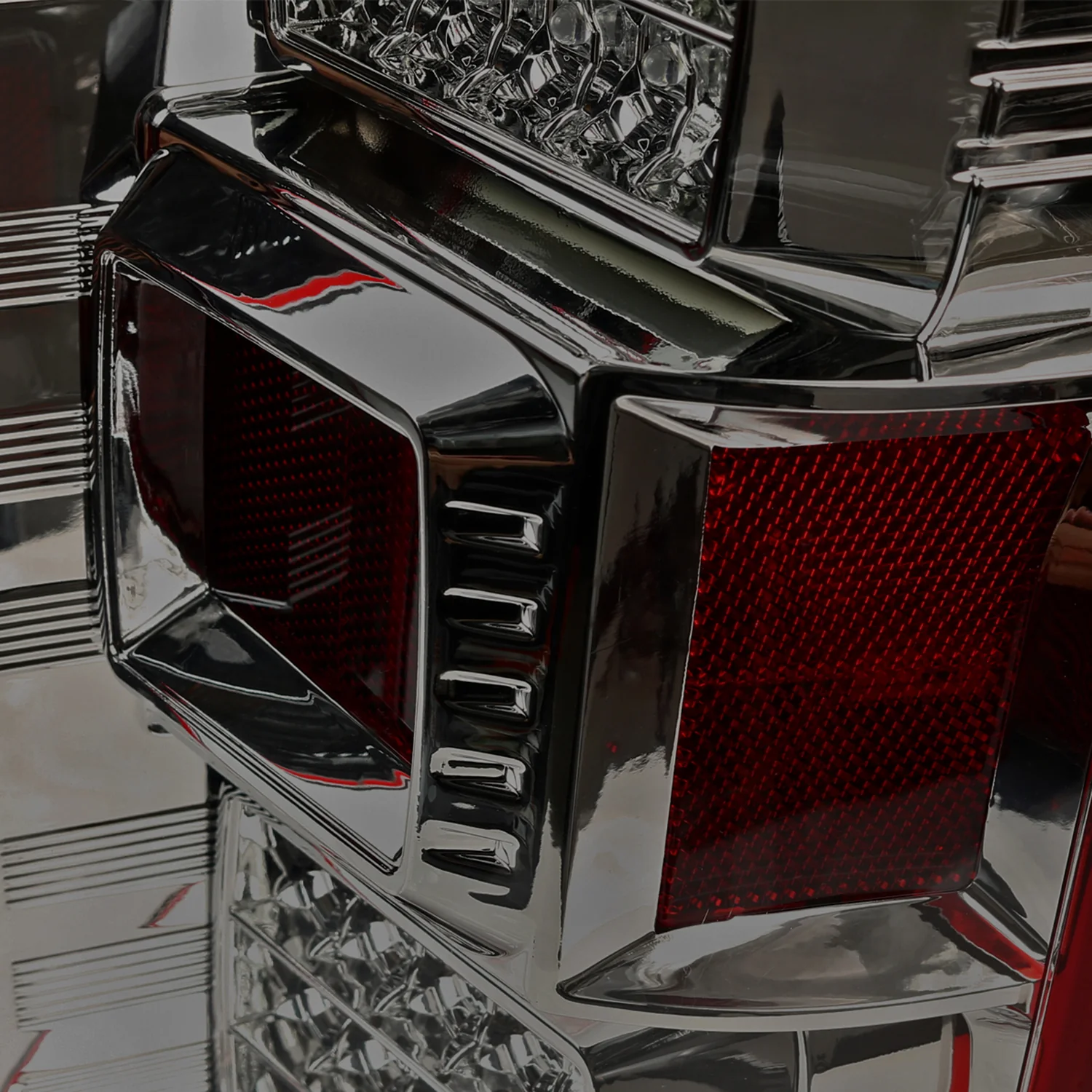 2018-2020 Ford F-150 LED Tail Lights Chrome Housing/Red Smoke Lens - Image 6