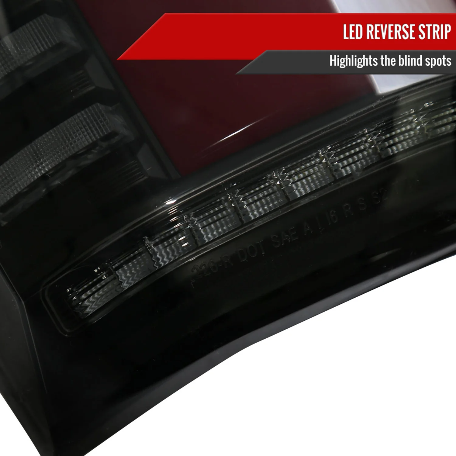 2018-2020 Ford F-150 Turn Signal Animated Red LED Bar Tail Lights Black/Smoke - Image 6