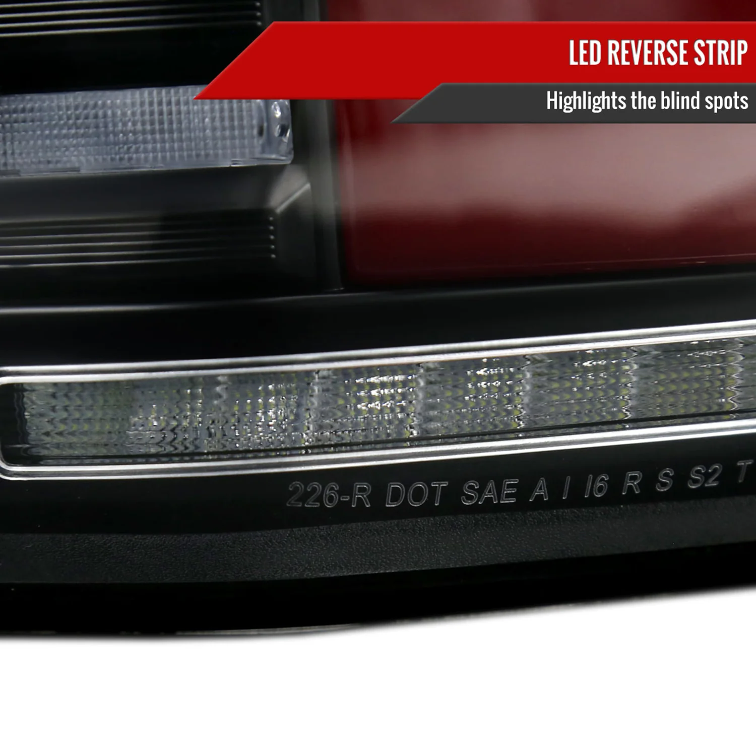 2018-2020 Ford F-150 Turn Signal Animated Red LED Bar Tail Lights Matt Black - Image 6