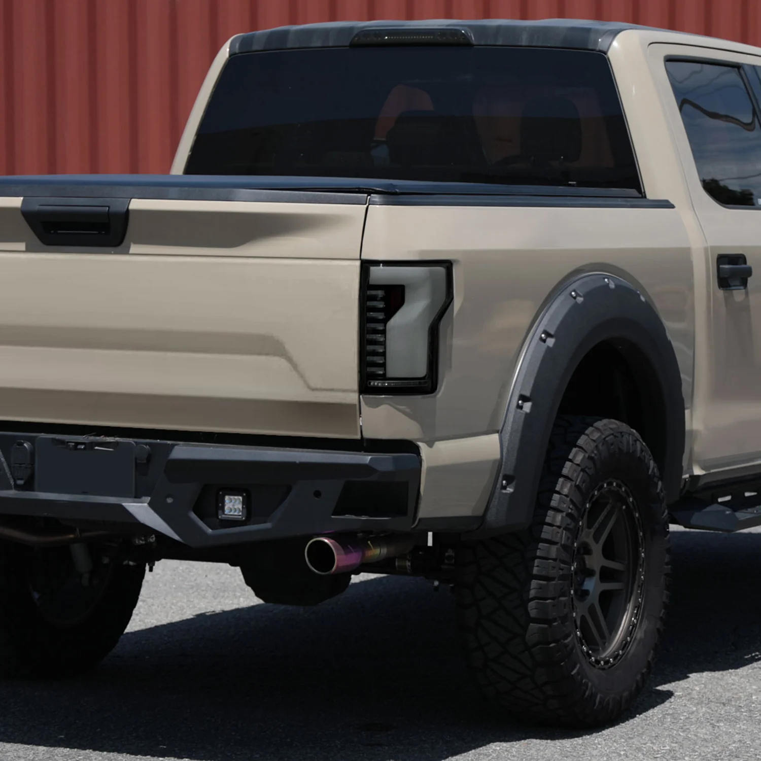 2018-2020 Ford F-150 Turn Signal Animated White LED Bar Tail Light Black/Smoke - Image 9
