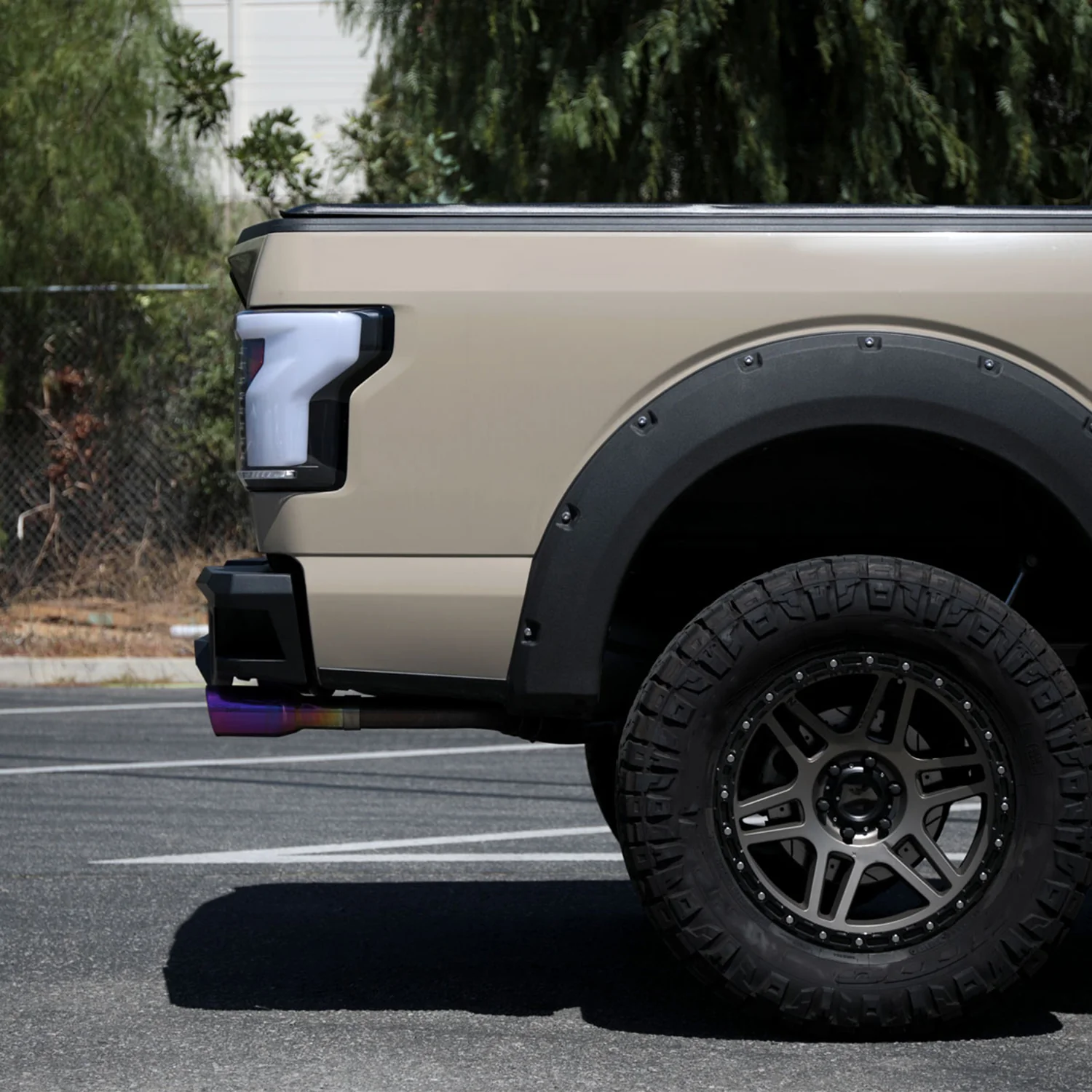 2018-2020 Ford F-150 Turn Signal Animated White LED Bar Tail Lights Matt Black - Image 10