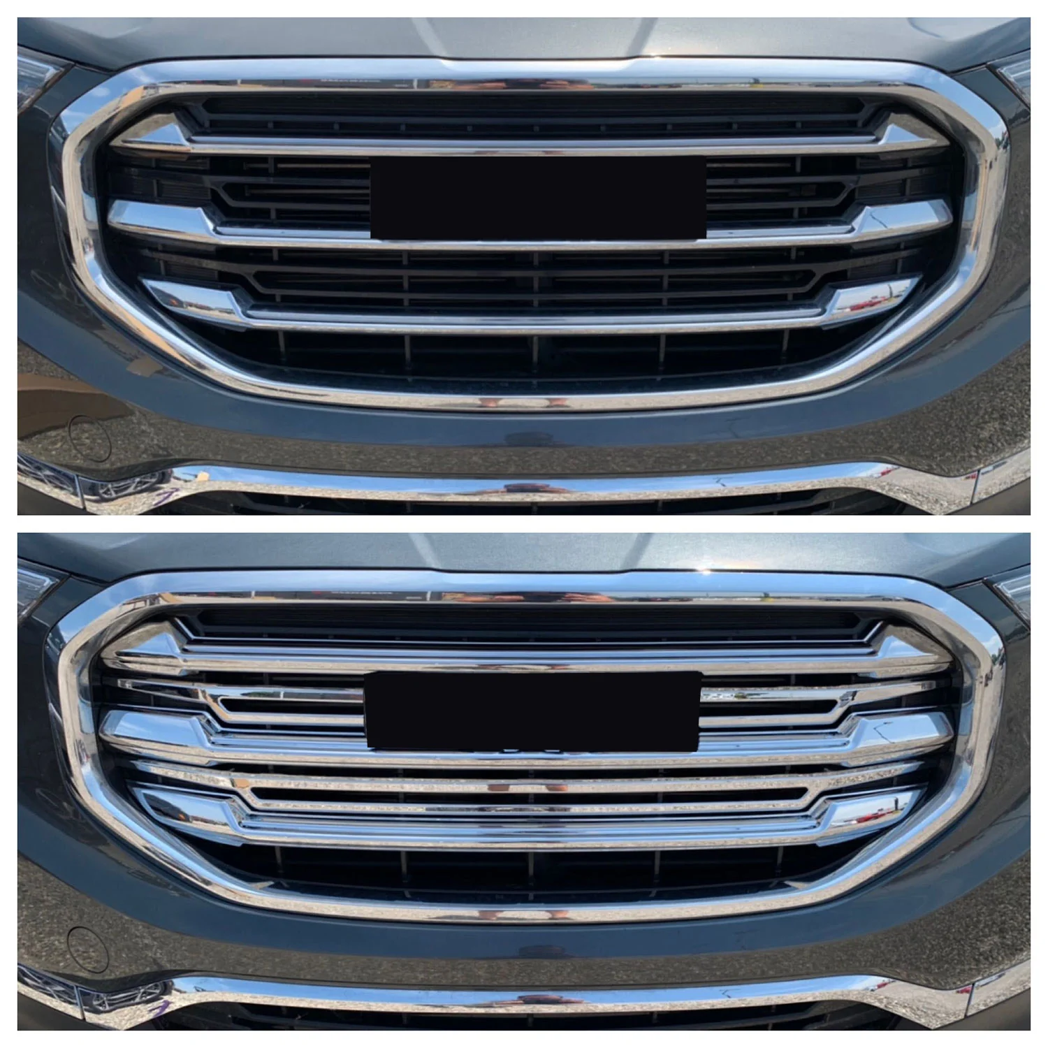 2018-2020 GMC Terrain Grille Overlay Chrome 6Pcs ABS Plastic - Image 4