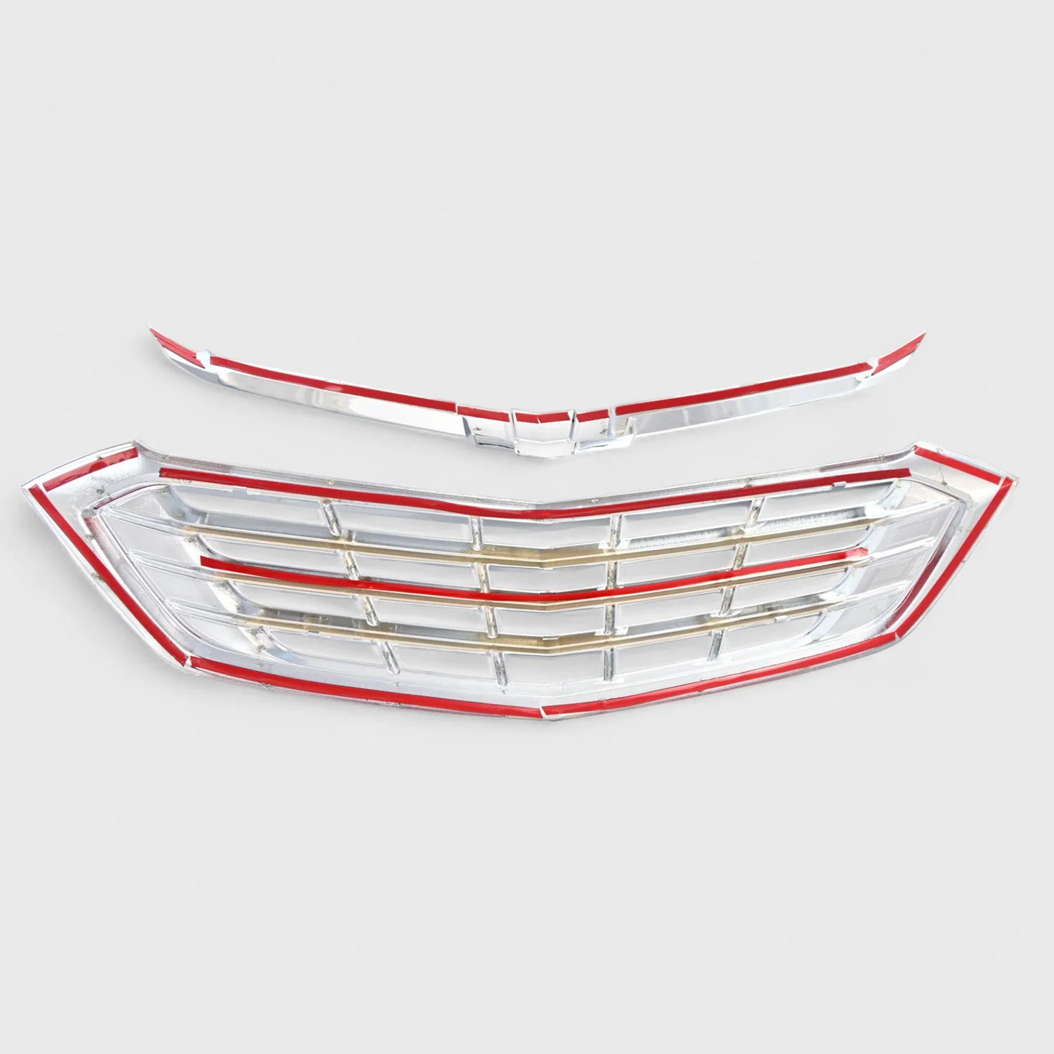 2018-2021 Chevrolet Equinox Grille Overlay Chrome 2Pcs ABS Plastic - Image 3