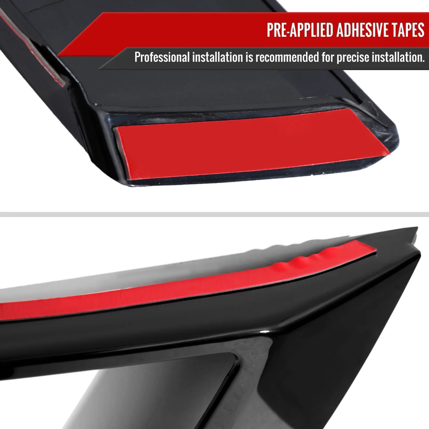 2018-2022 Ford Mustang GT/Ecoboost Front Bumper Fog Light Vent Canards Cover - Image 4