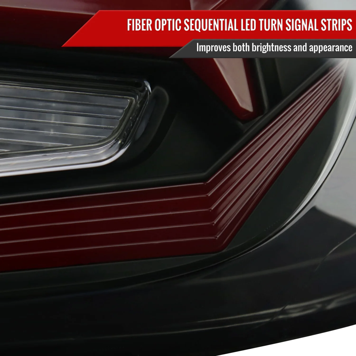 2018-2022 Honda Accord Sedan Red LED Signal Tail Lights Matt Black/Smoke - Image 5