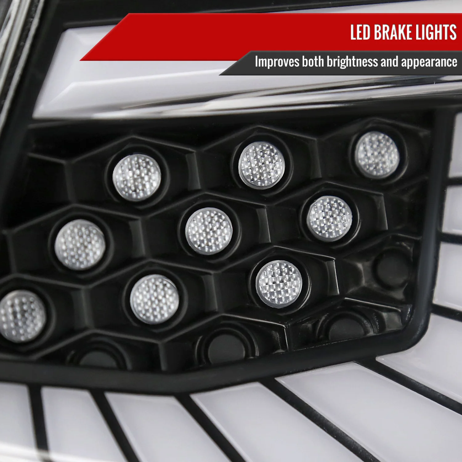 2018-2022 Honda Accord Sedan SQ2 LED Signal Tail Lights Matt Black/Clear - Image 5