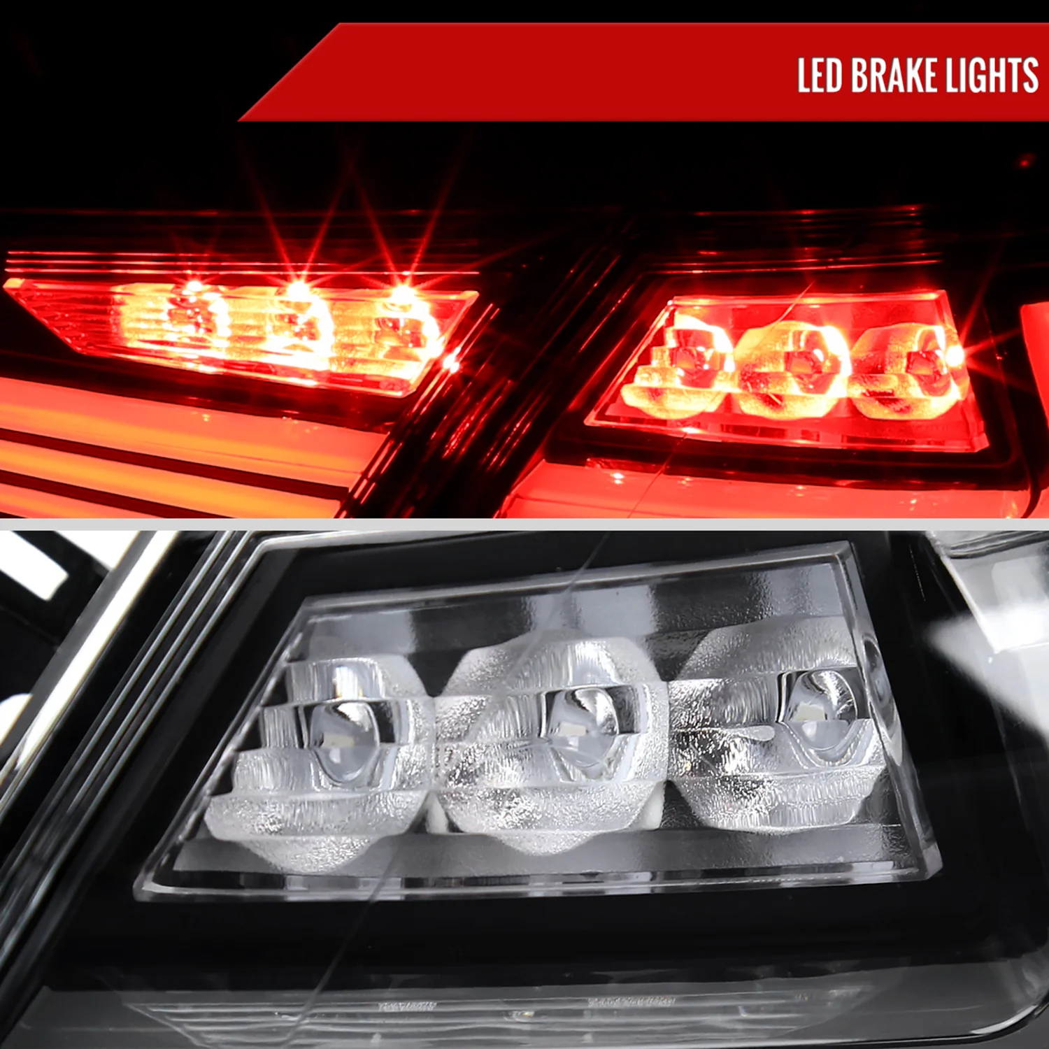 2018-2022 Toyota Camry LED Tail Lights Signal Lamps Matt Black/Clear - Image 5