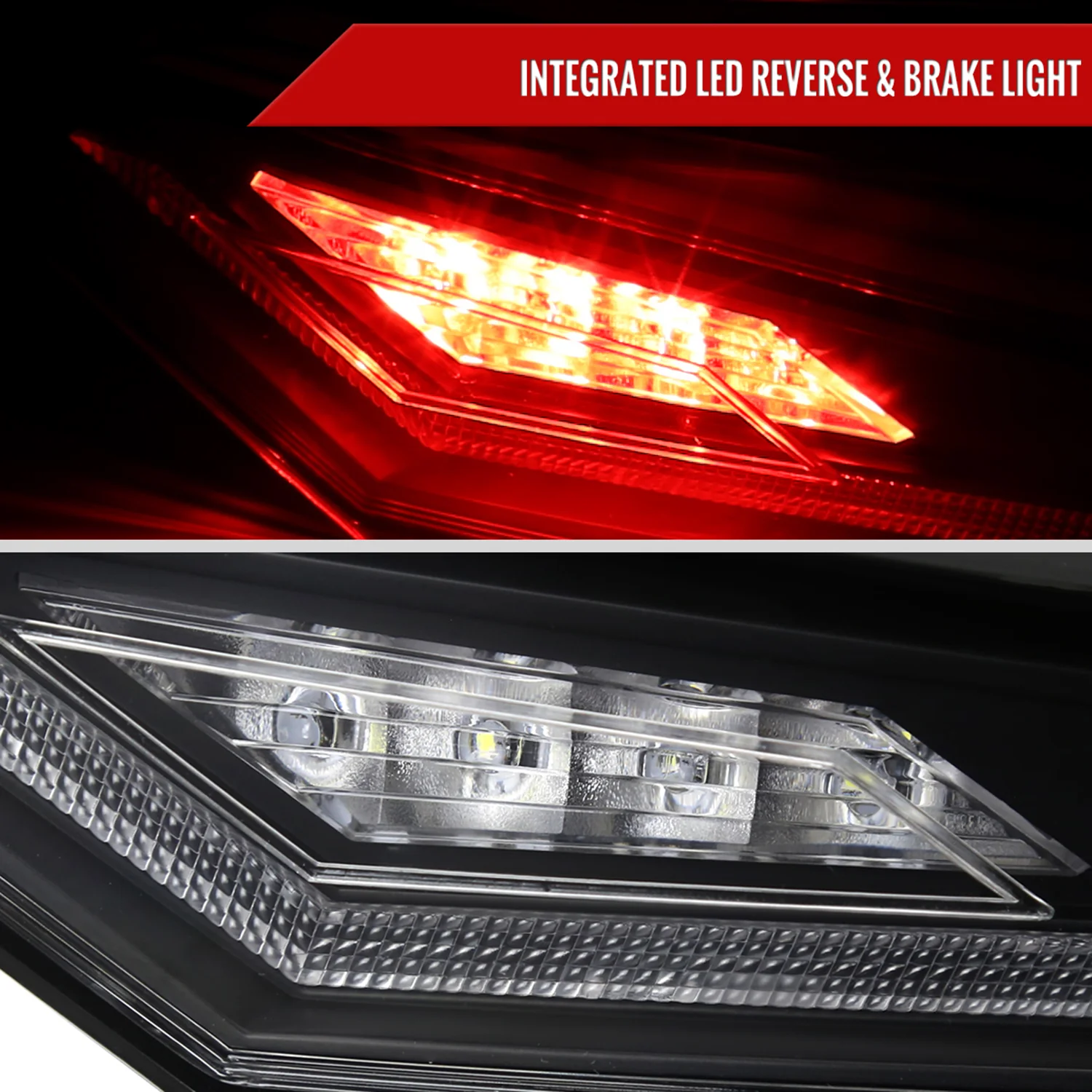 2018-2022 Toyota Camry LED Tail Lights Signal Lamps Matt Black/Clear - Image 6