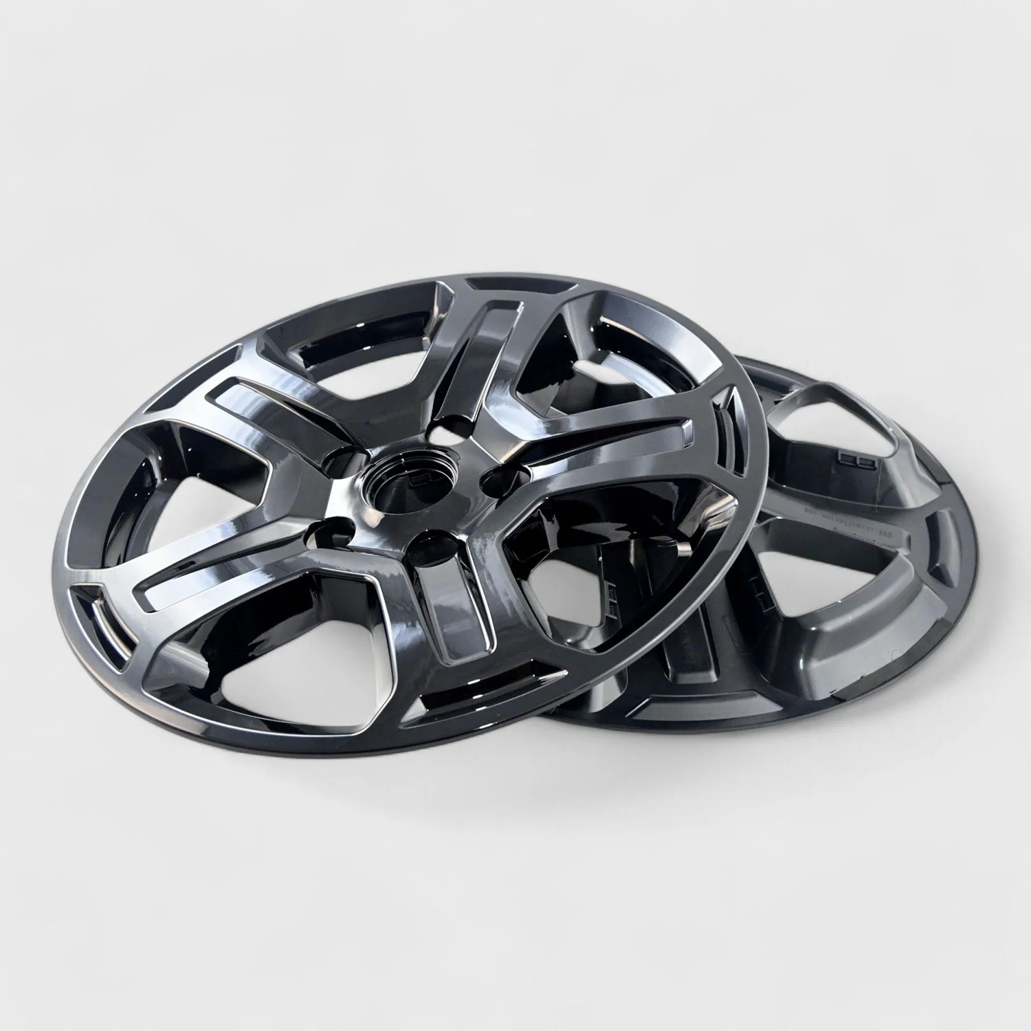 2018-2023 Jeep Wrangler JL Wheel Cover Hubcaps Set Gloss Black 10Pcs ABS Plastic