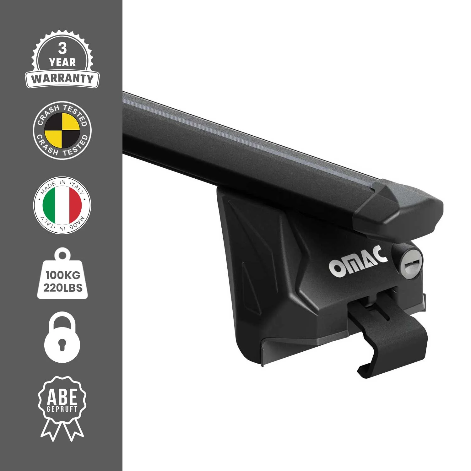 2018-2026 Land Rover Range Rover Velar Roof Rack Cross Bars Black - Image 3