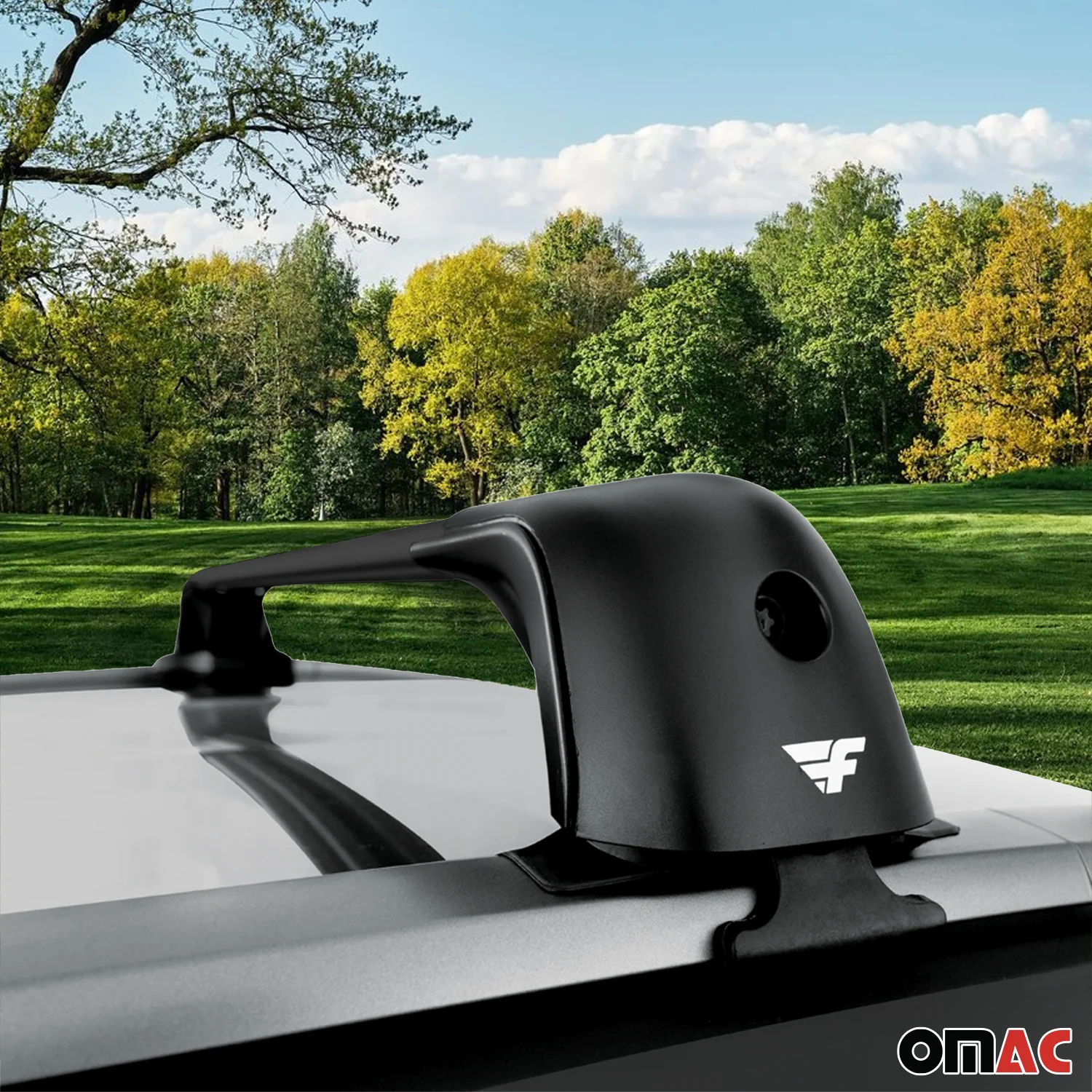 2018-2024 Volkswagen Tiguan Roof Racks Cross Bars Black - Image 2