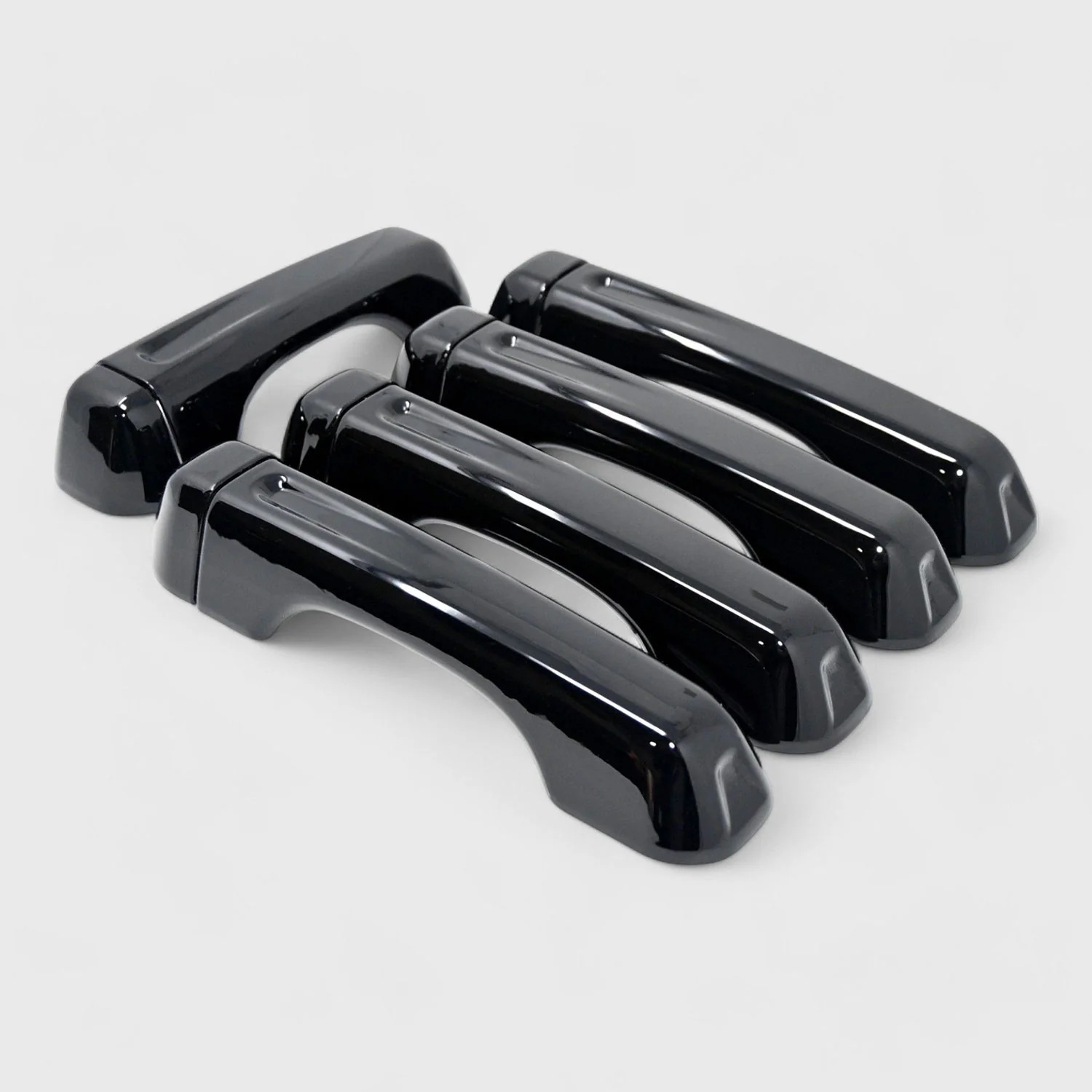 2018-2025 Jeep Wrangler JL Door Handle Cover Gloss Black 10Pcs ABS Plastic - Image 3