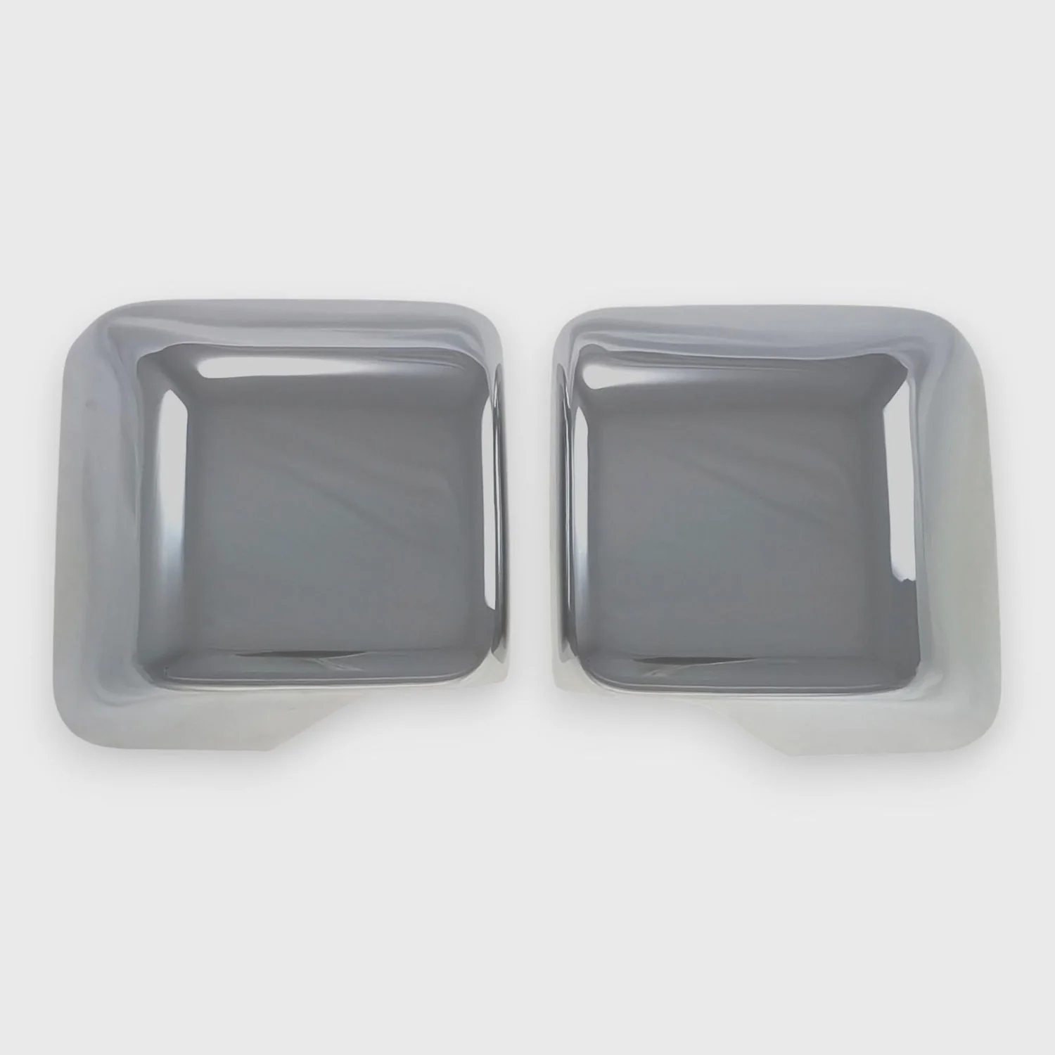 2018-2025 Jeep Wrangler JL Mirror Cover Caps Chrome 2Pcs ABS Plastic