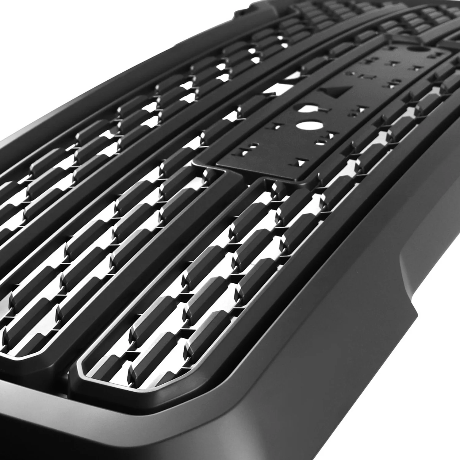 2019-2020 GMC Sierra 1500 Matte Black ABS Denali Style Mesh Grille - Image 3