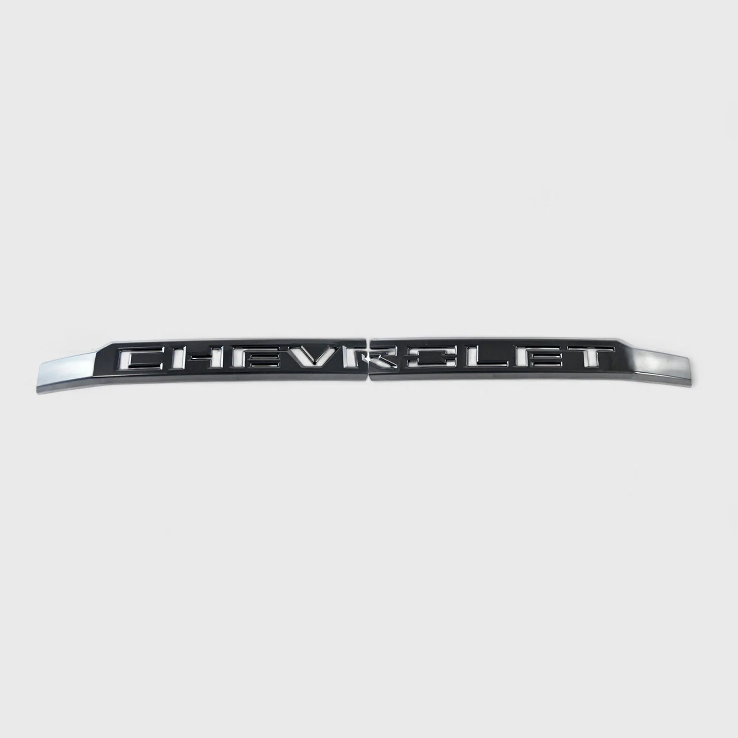 2019-2021 Chevrolet Silverado 1500 Grille Overlay Gloss Black 1Pcs ABS Plastic