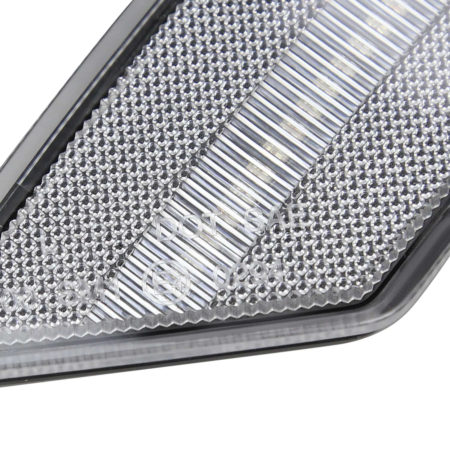 2019-2021 Ford Ranger 2PC LED Side Marker Lights Chrome Housing/Clear Lens - Image 6
