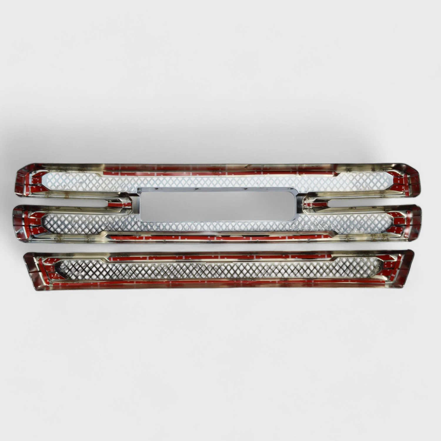 2019-2021 GMC Sierra 1500 Grille Overlay Chrome 2Pcs ABS Plastic - Image 3