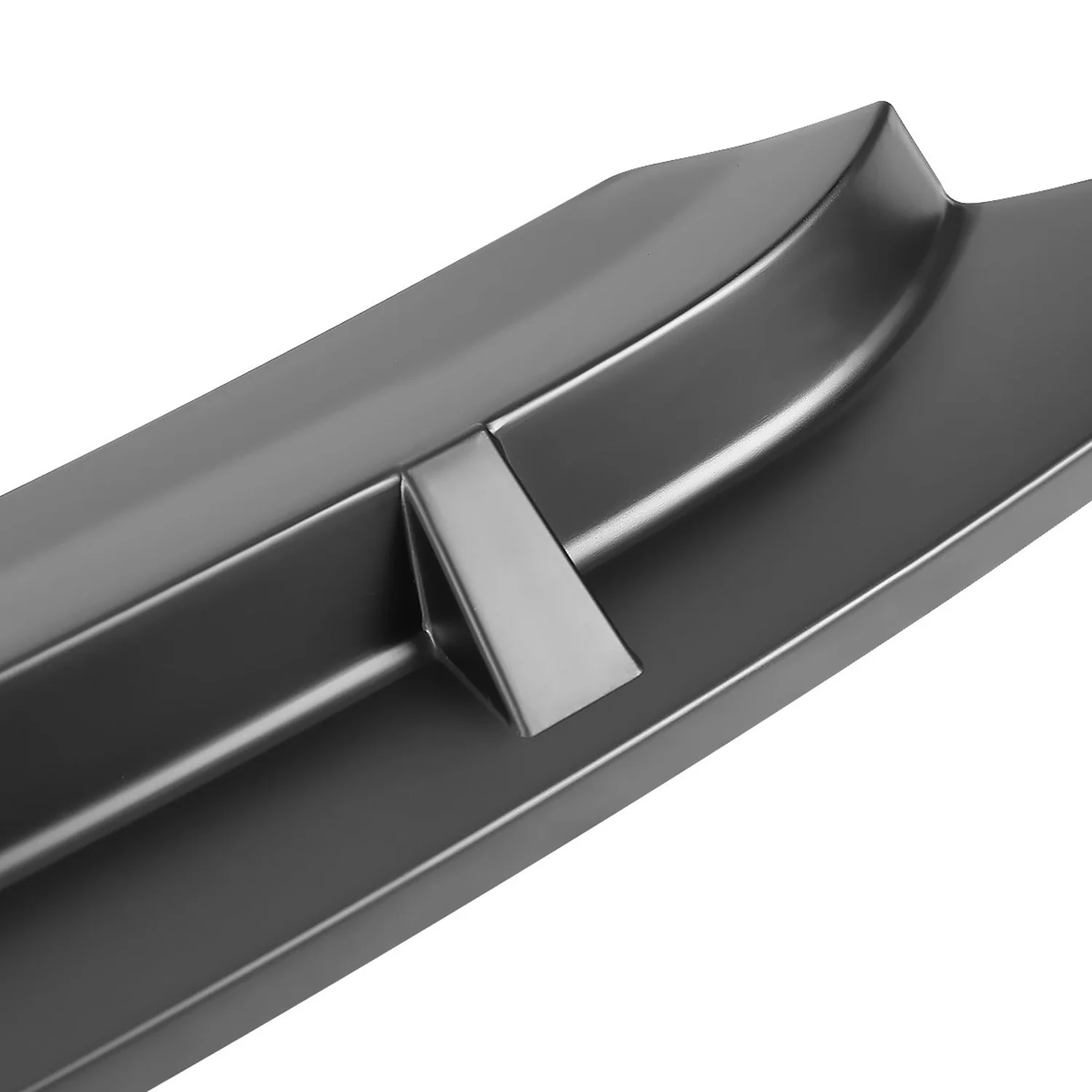 2019-2021 Honda Civic Sedan Matte Black 3Pcs Front Bumper Lip Spoiler Set - Image 4