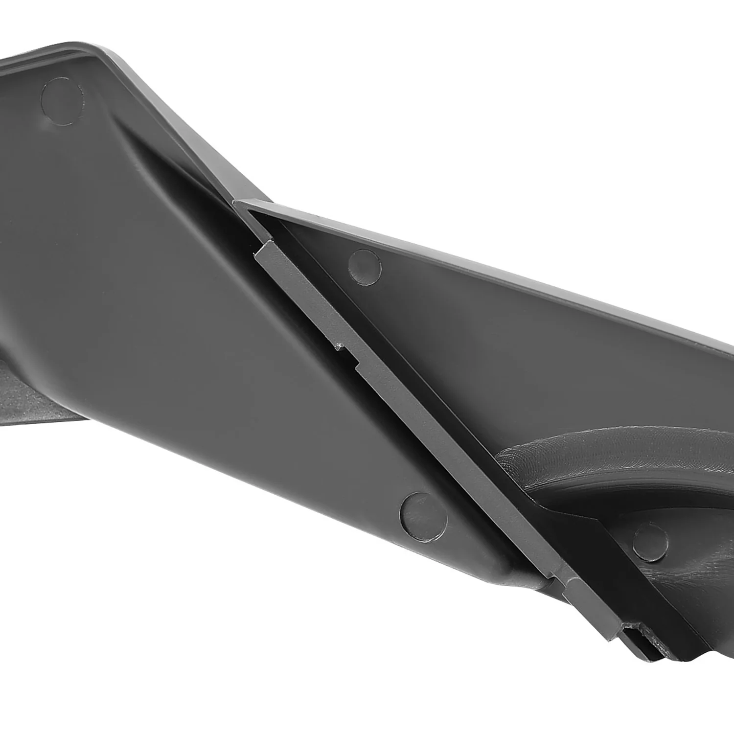 2019-2021 Honda Civic Sedan Matte Black 3Pcs Front Bumper Lip Spoiler Set - Image 6