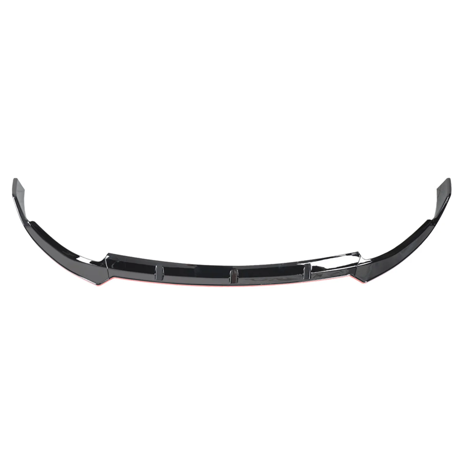 2019-2021 Mercedes W205 C Class Glossy Black/Red Front Bumper Lip Splitter Kit - Image 7