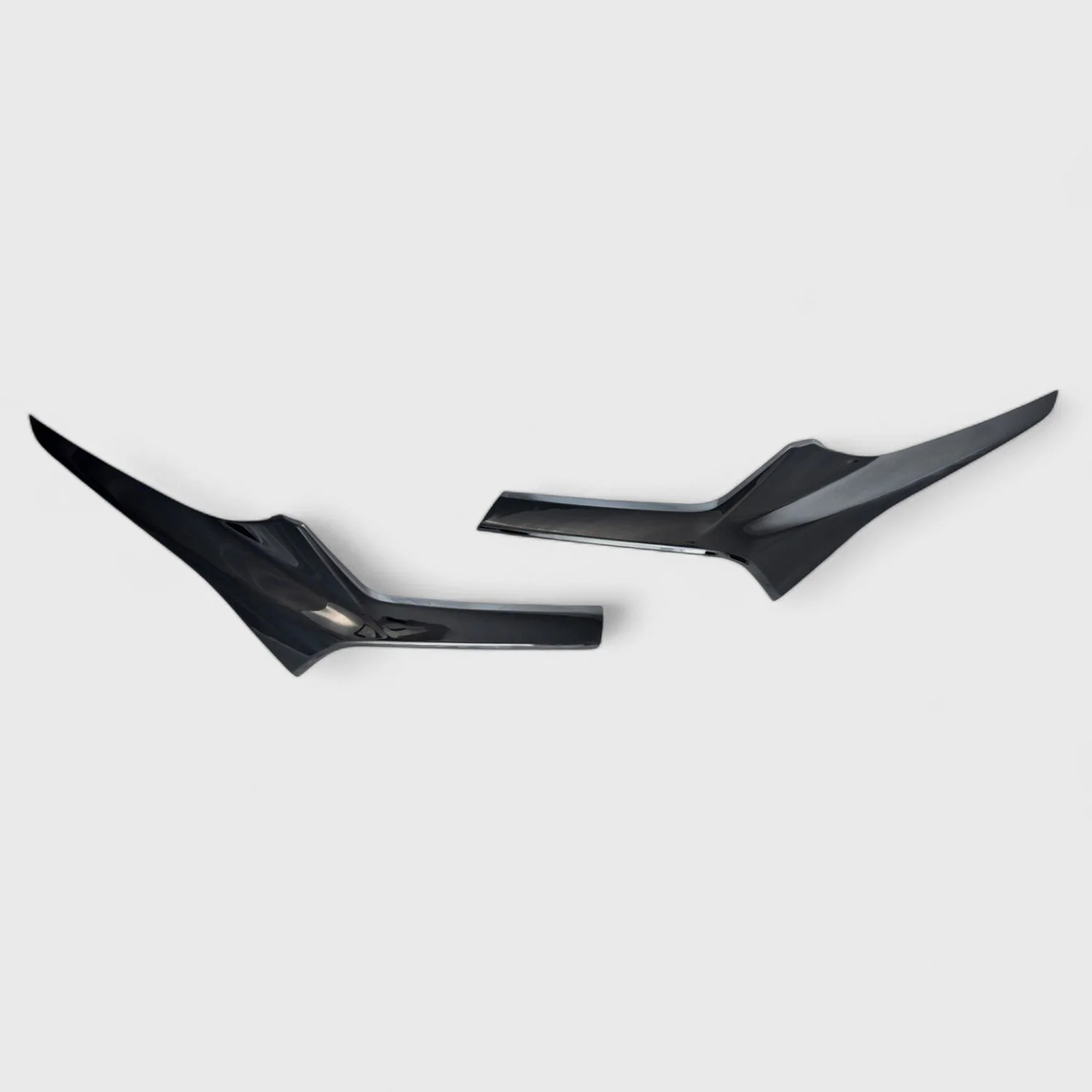 2019-2022 Chevrolet Blazer Grille Overlay Gloss Black 2Pcs ABS Plastic - Image 5