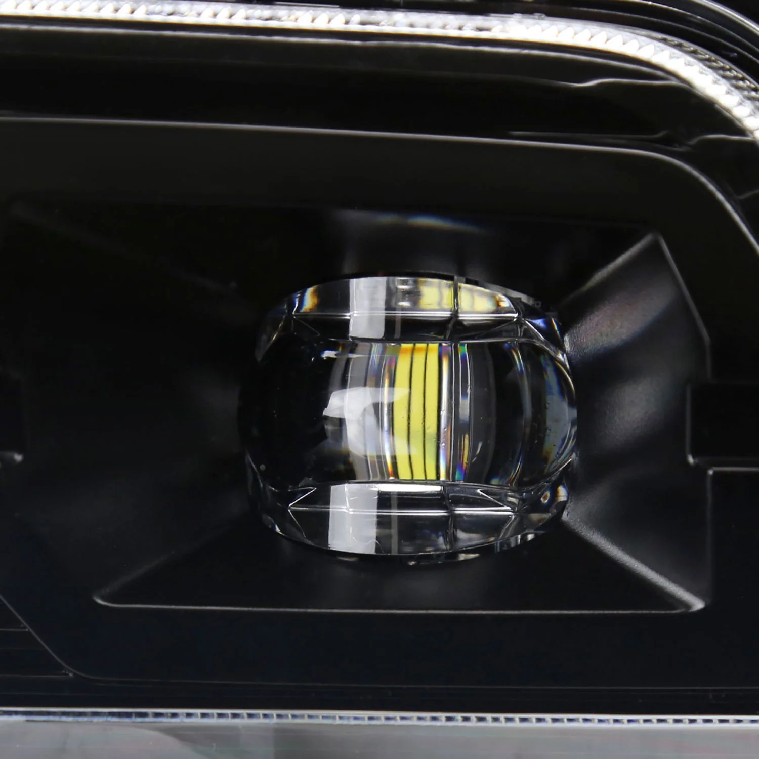 2019-2022 Chevy Silverado 1500/2500HD/3500HD LED Fog Lights Kit Matt Black - Image 3