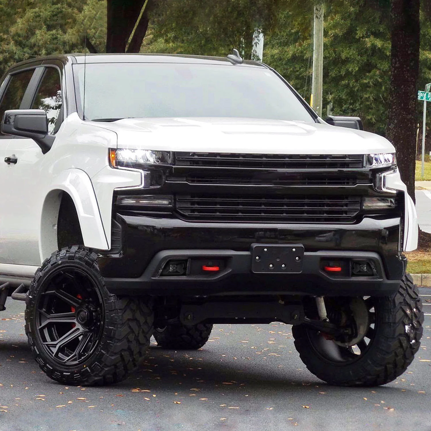 2019-2022 Chevy Silverado 1500 LED Fog Lights Kit Chrome Housing/Smoke Lens - Image 10
