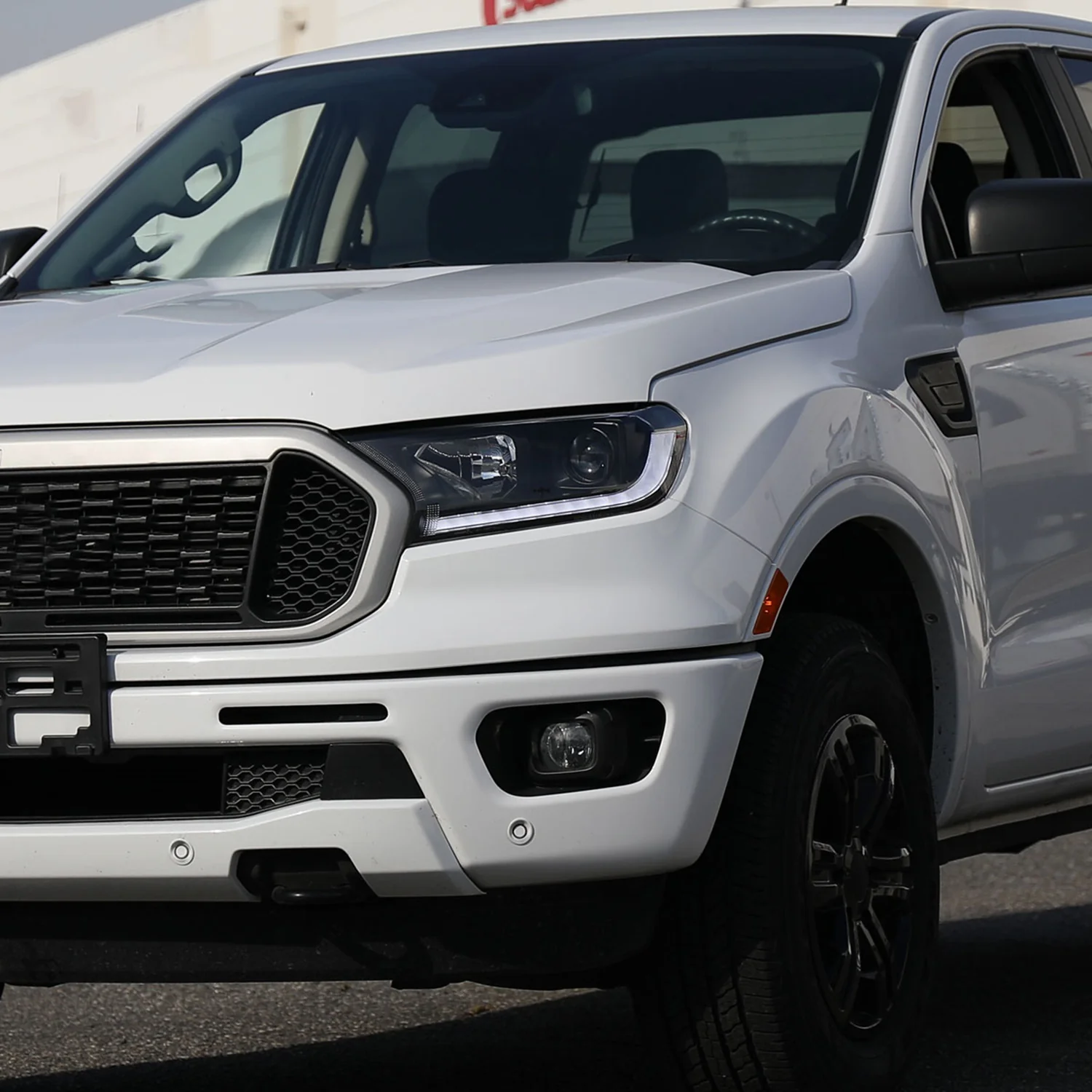 2019-2022 Ford Ranger Sequential LED Bar Projector Headlights Matt Black - Image 10