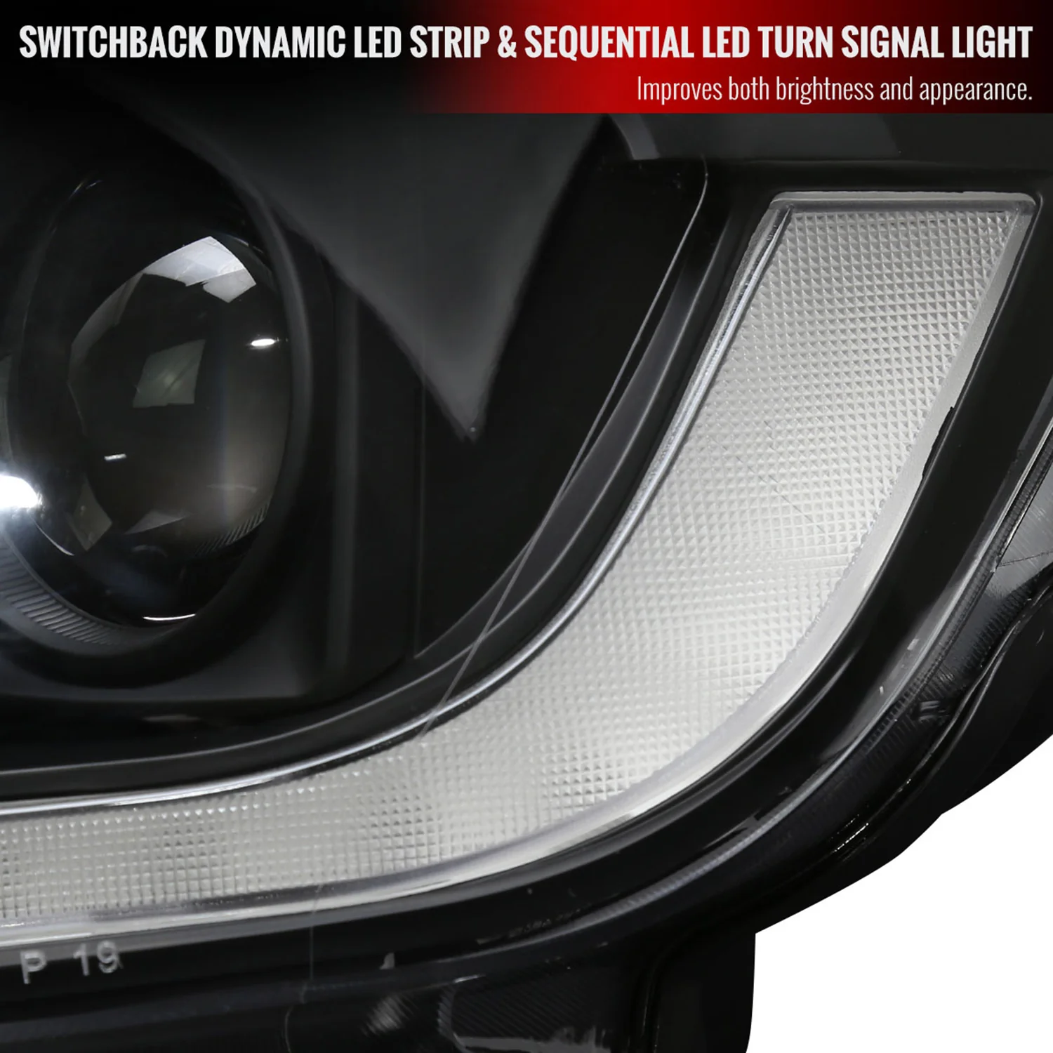 2019-2022 Ford Ranger Sequential LED Bar Projector Headlights Matt Black - Image 6