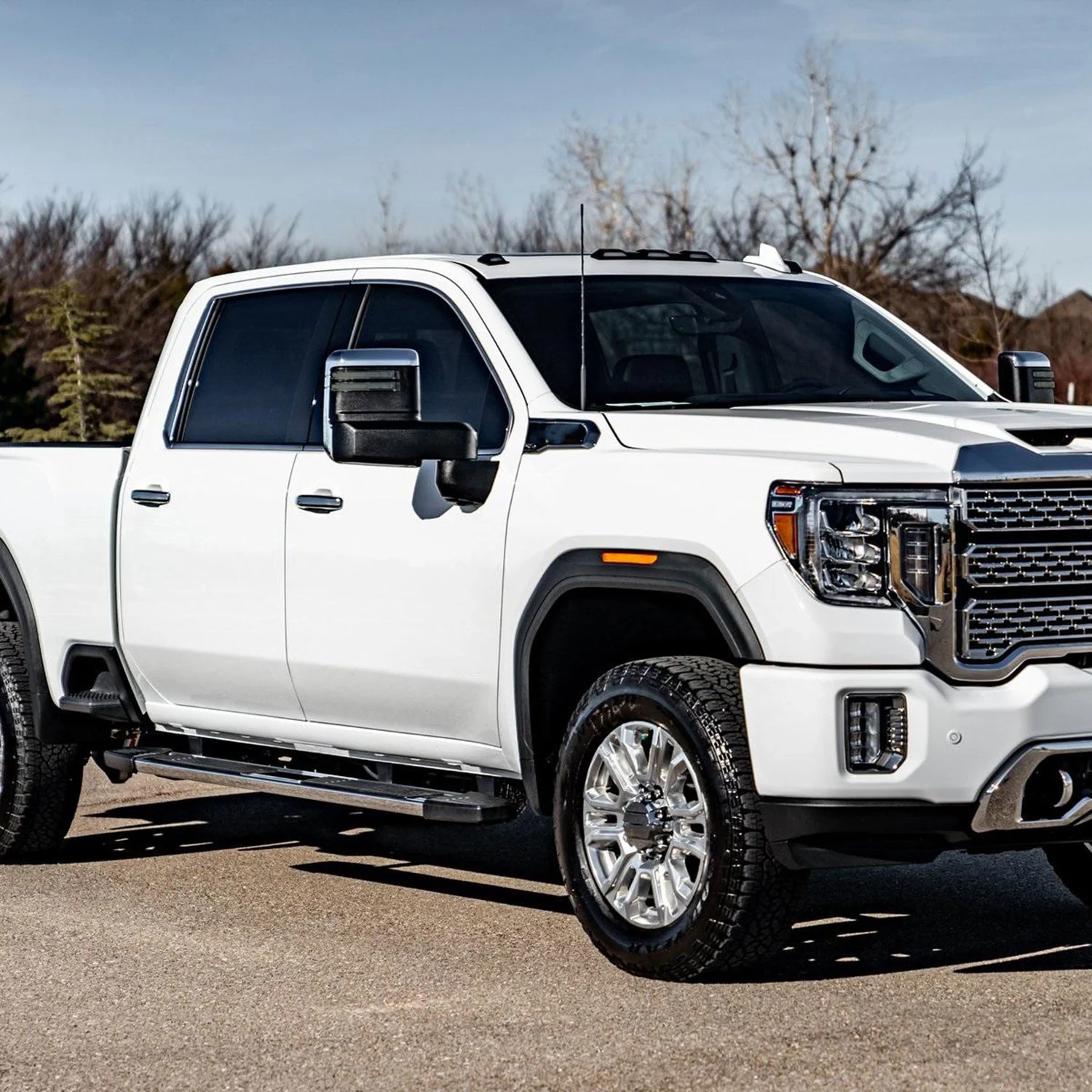 2019-2022 GMC Sierra 1500 Heated Chrome Towing Mirrors Smoke Lens Turn Signal - Image 10