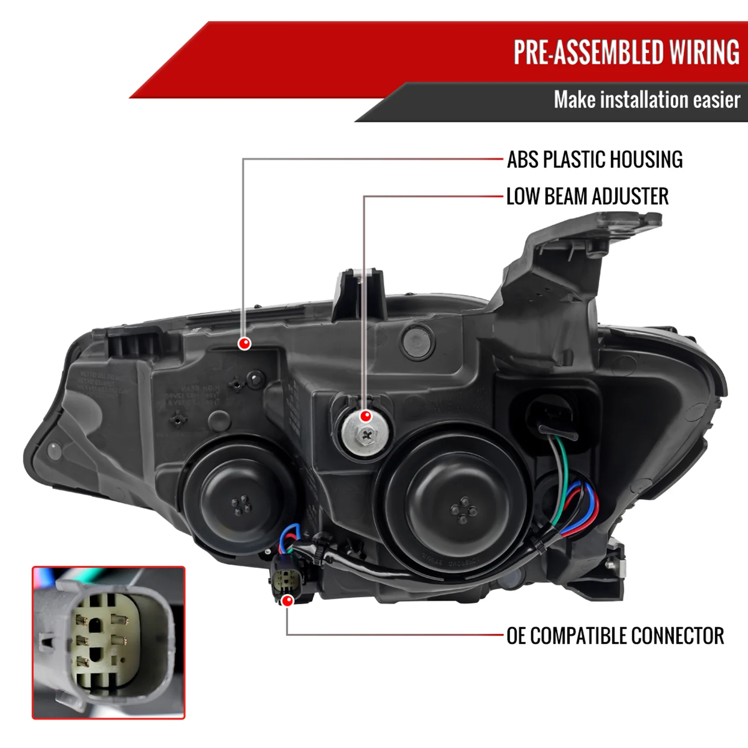 2019-2024 Chevy Malibu Factory Projector Right Passenger Side Headlight Black - Image 7