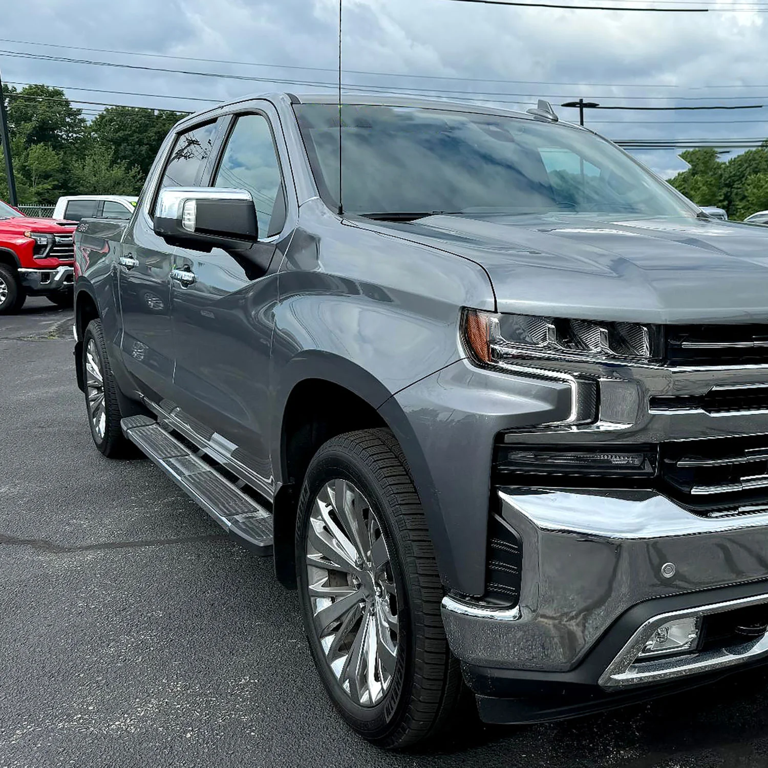 2019-2024 Chevy Silverado 1500 Chrome Manual Fold&Heated Side Mirror Passenger - Image 9