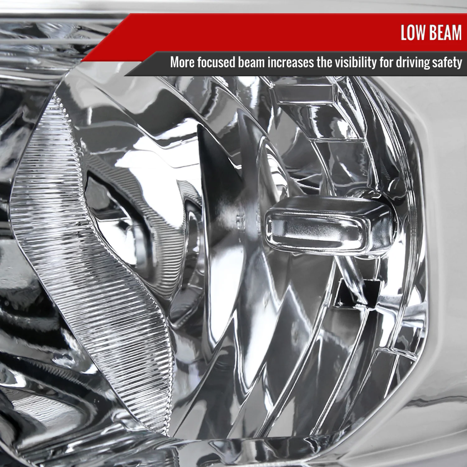 2019-2024 Dodge RAM 1500 Animated LED Bar Factory Headlights Chrome/Clear - Image 3