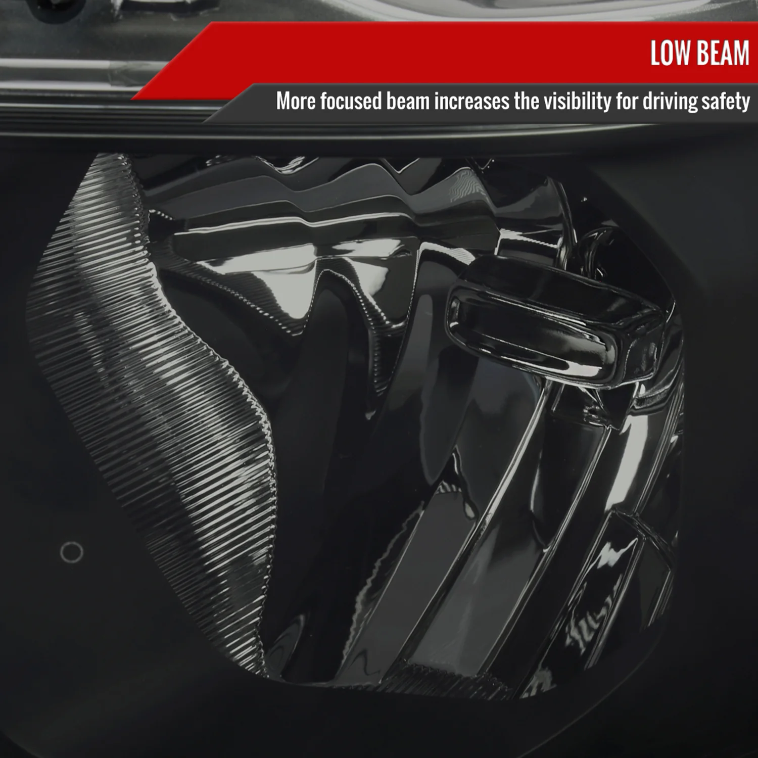 2019-2024 Dodge RAM 1500 Animated LED Bar Factory Headlights Matt Black/Smoke - Image 3