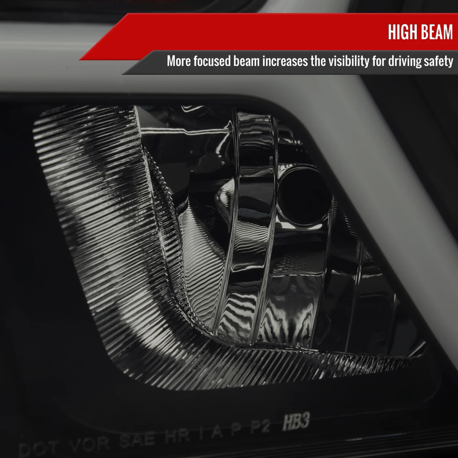 2019-2024 Dodge RAM 1500 Animated LED Bar Factory Headlights Matt Black/Smoke - Image 4