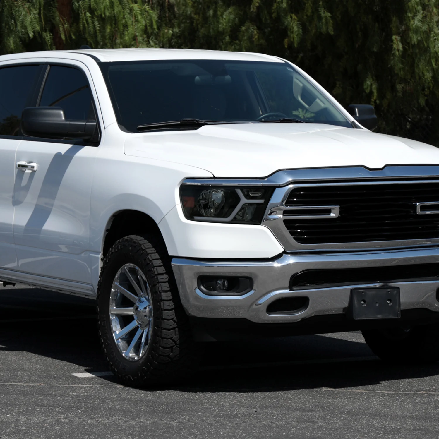 2019-2024 Dodge RAM 1500 Animated LED Bar Factory Headlights Matt Black/Smoke - Image 9