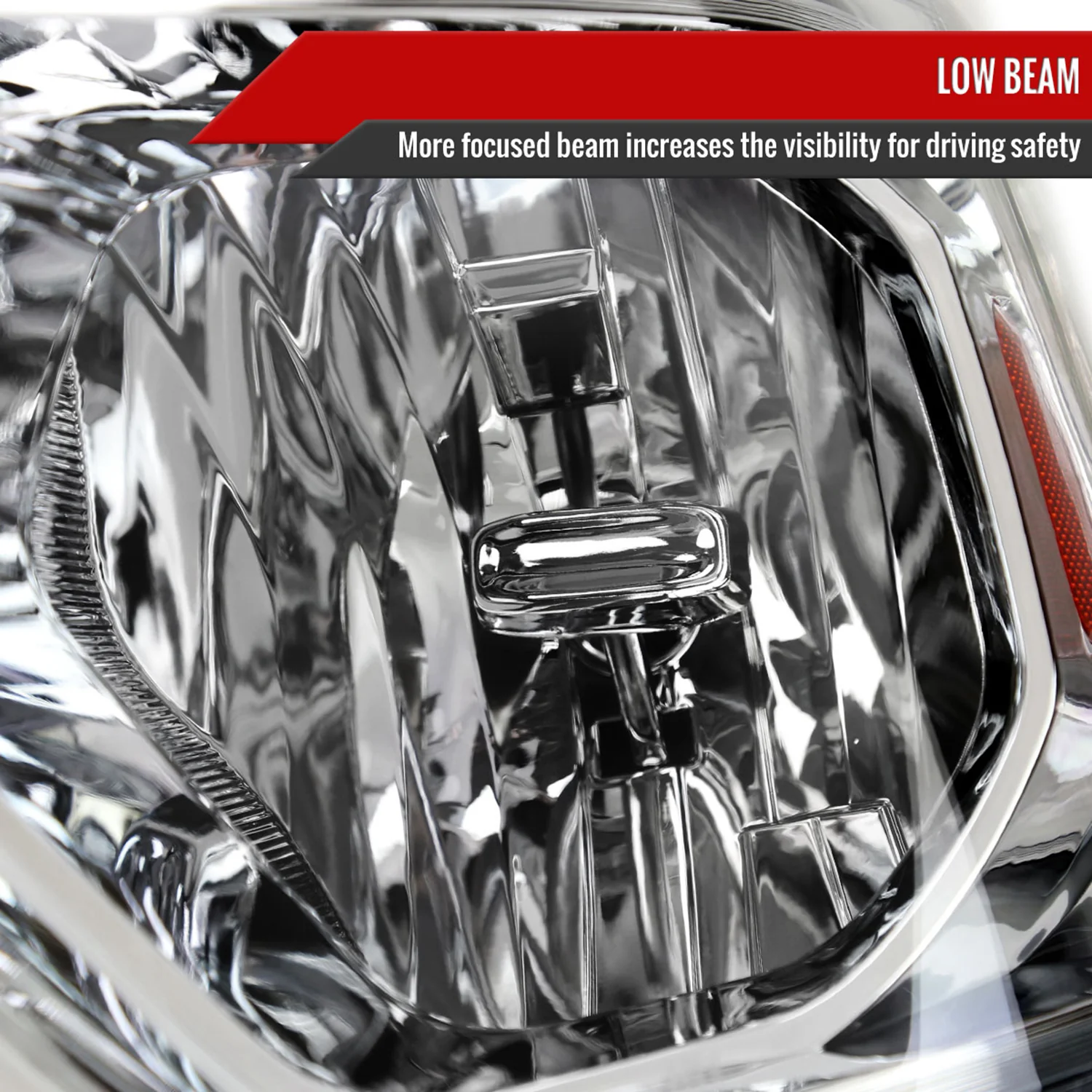 2019-2024 Dodge RAM 1500 Factory Headlights w/Amber Reflectors Chrome/Clear - Image 2