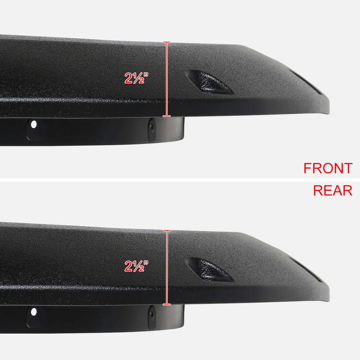 2019-2024 Dodge RAM 1500 Textured Rivet Style Fender Flares Wheel Protector - Image 3