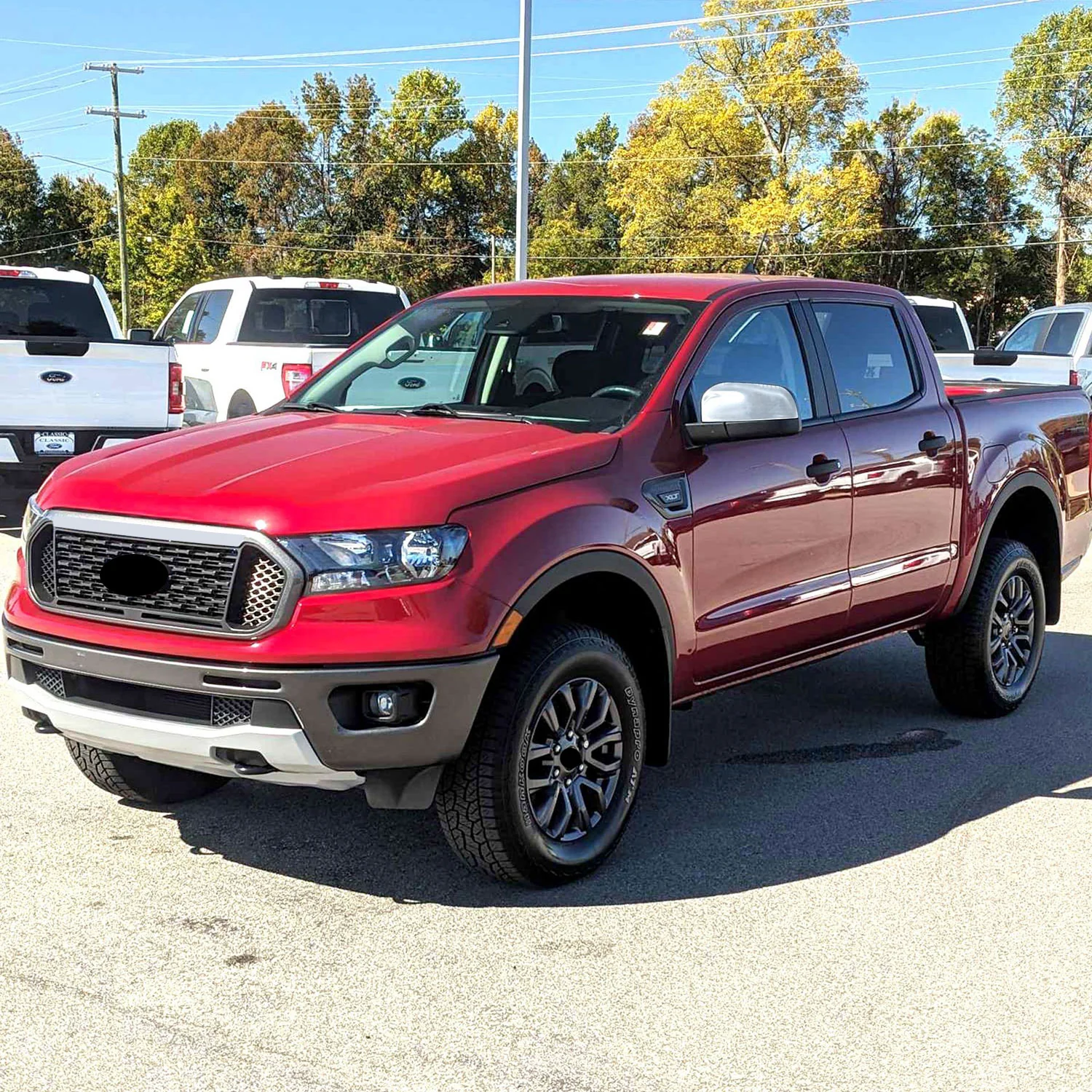 2019-2024 Ford Ranger Mirror Cover Caps Chrome 2Pcs ABS Plastic - Image 4