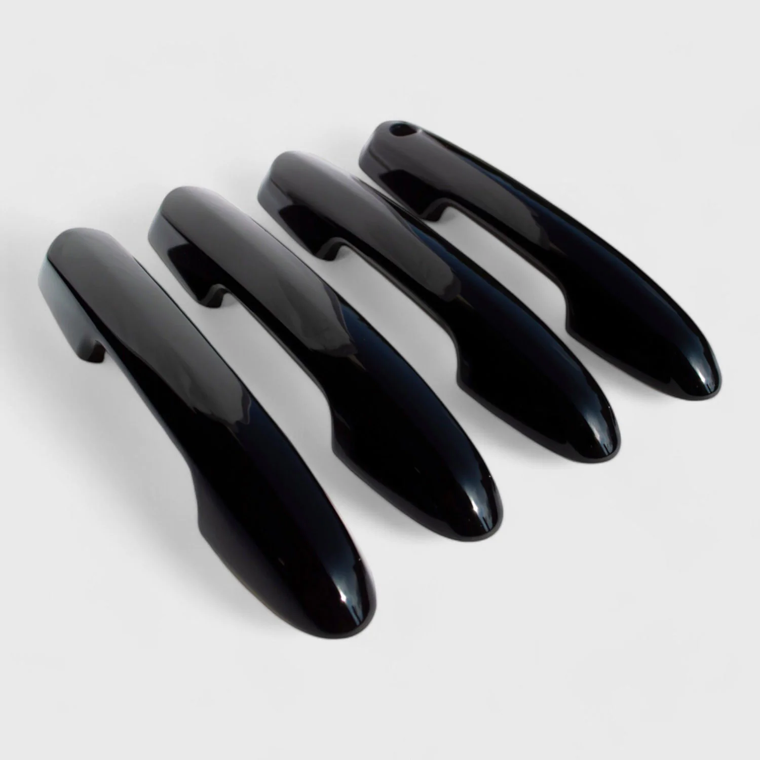 2019-2024 Toyota Highlander / RAV4 Door Handle Cover Gloss Black 4Pcs ABS Plastic - Image 2