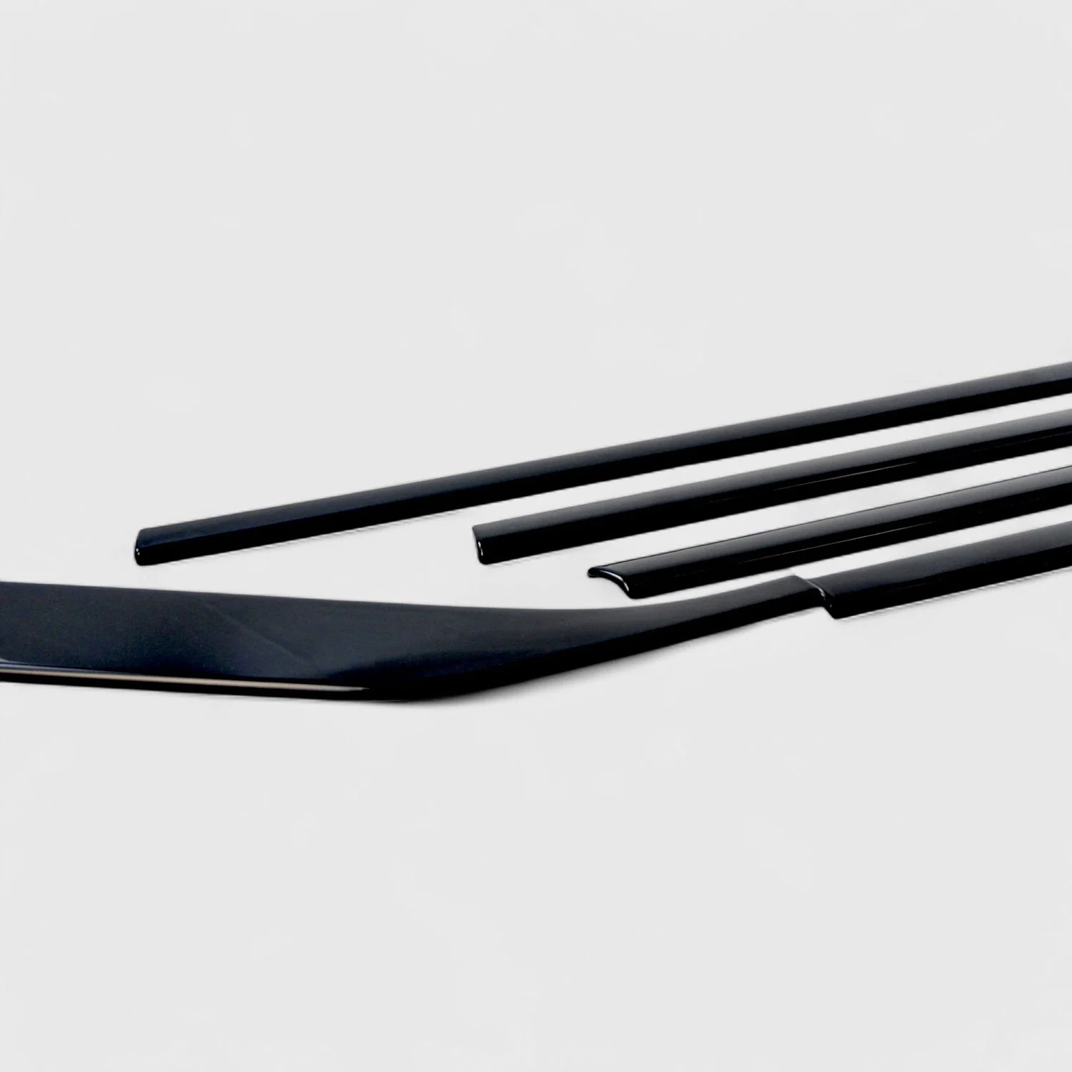 2019-2025 Nissan Altima Window Trim Set Gloss Black 6Pcs ABS Plastic - Image 4