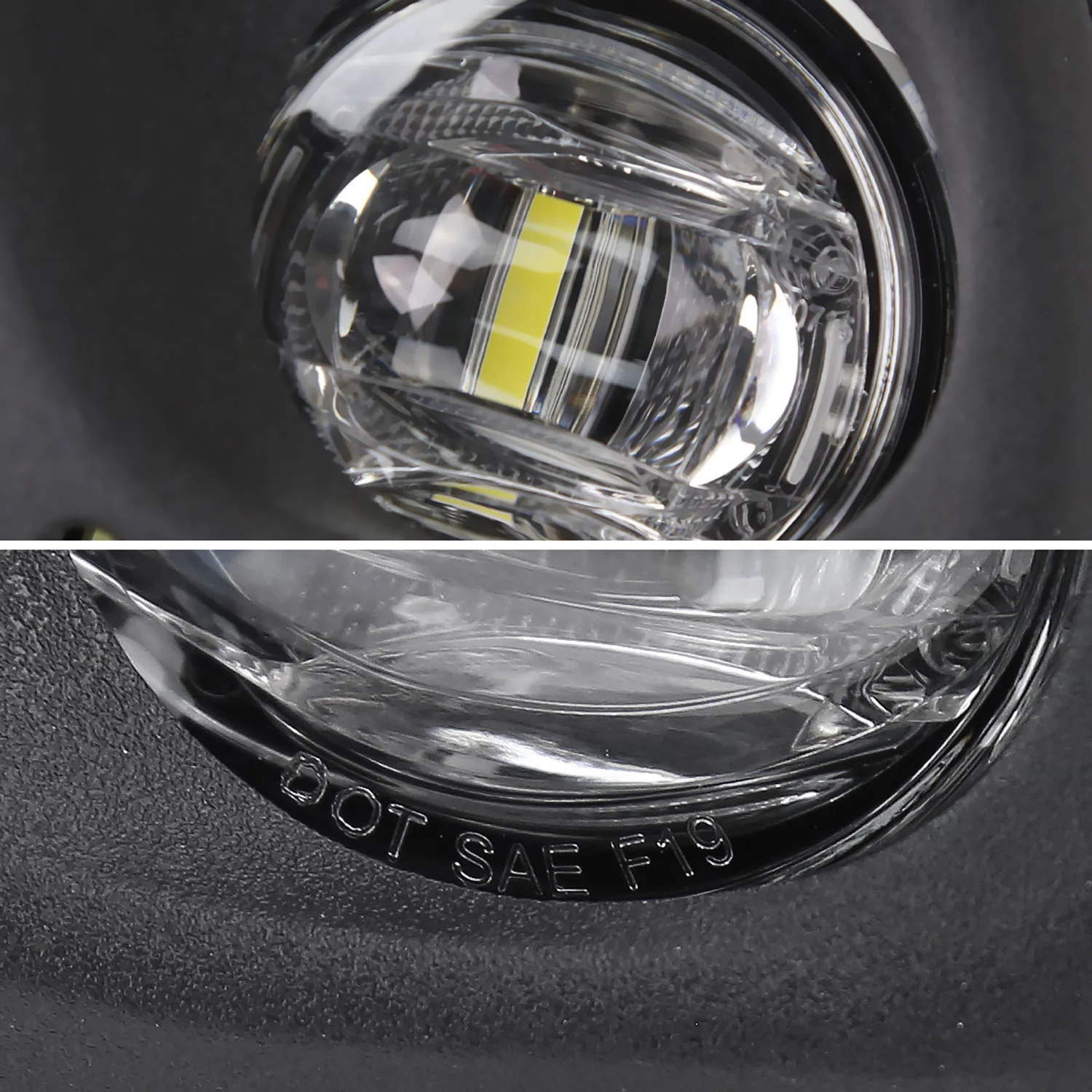 2020-2021 Toyota C-HR LED Fog Light Kit Chrome Housing/Clear Lens - Image 3