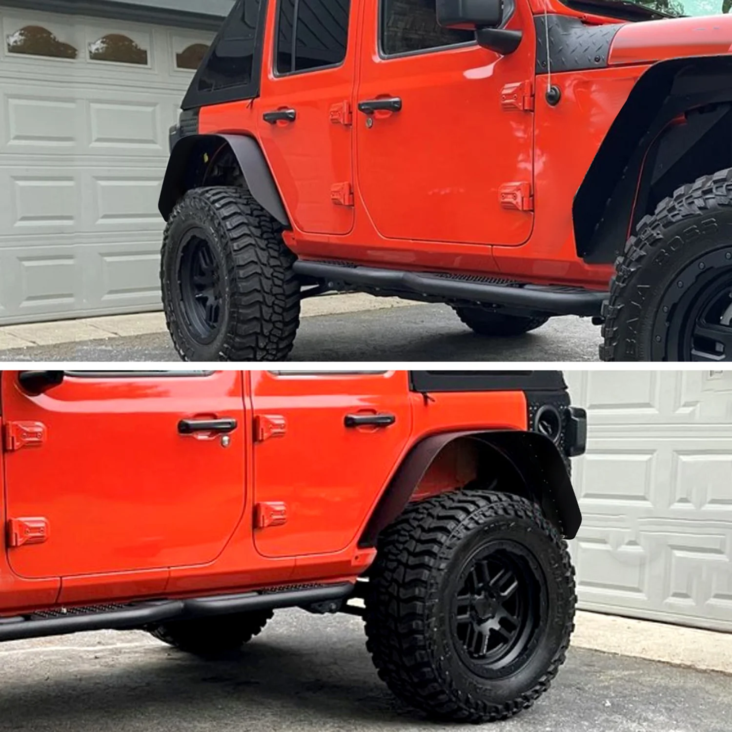 2020-2022 Jeep Gladiator JT Rear Flat Fender Flares Wheel Protector - Image 10