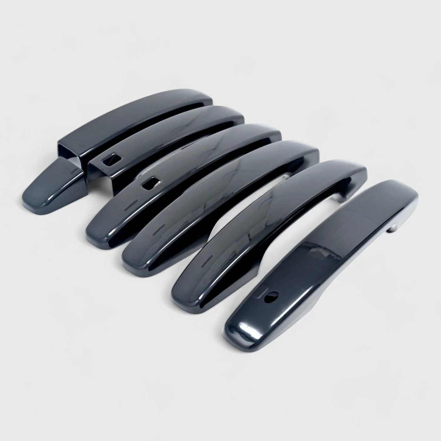 2020-2023 Kia Soul EV Door Handle Cover Gloss Black 5Pcs ABS Plastic - Image 3
