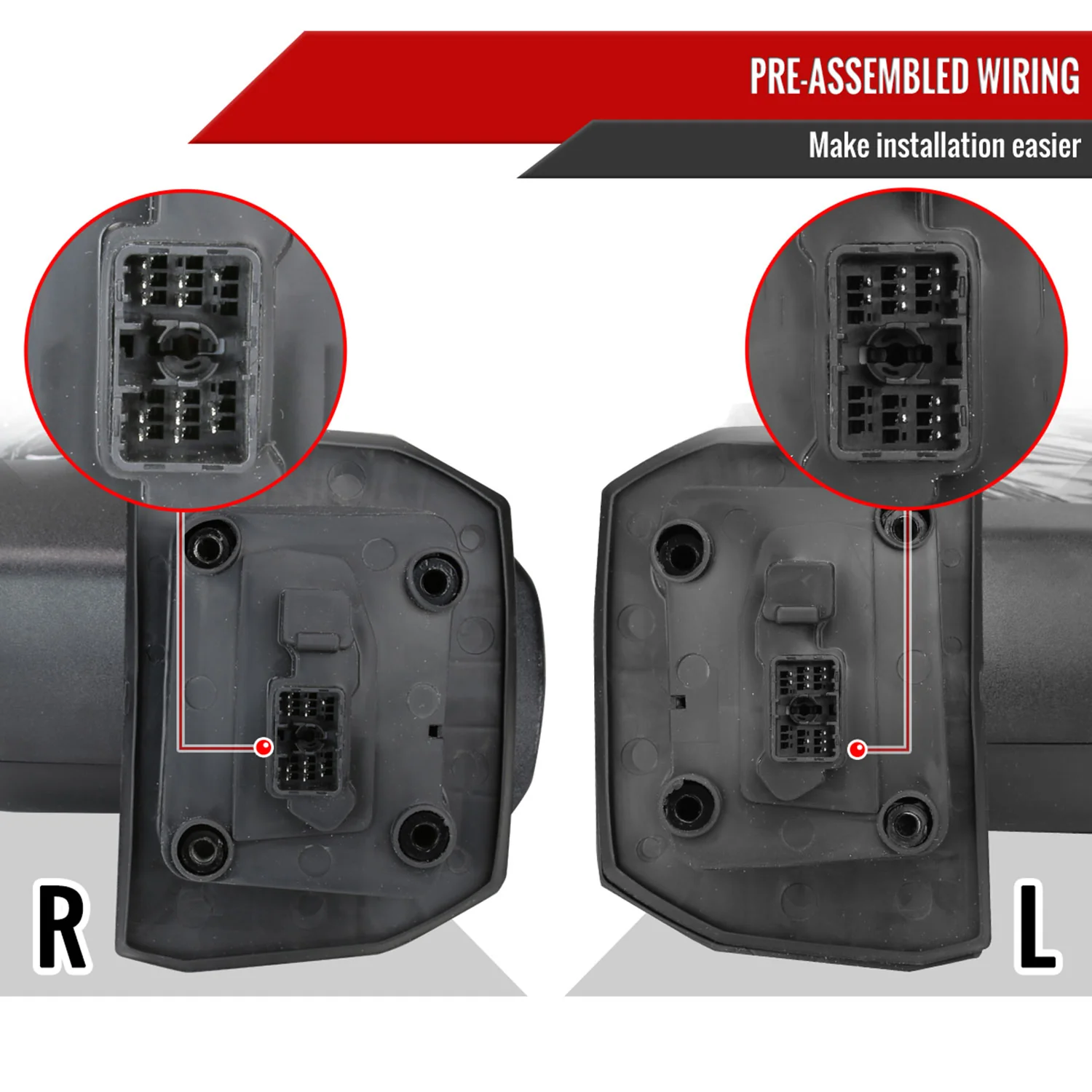 2020-2024 Chevy Silverado/GMC Sierra 2500HD/3500HD Heated Towing Mirrors Smoke - Image 7